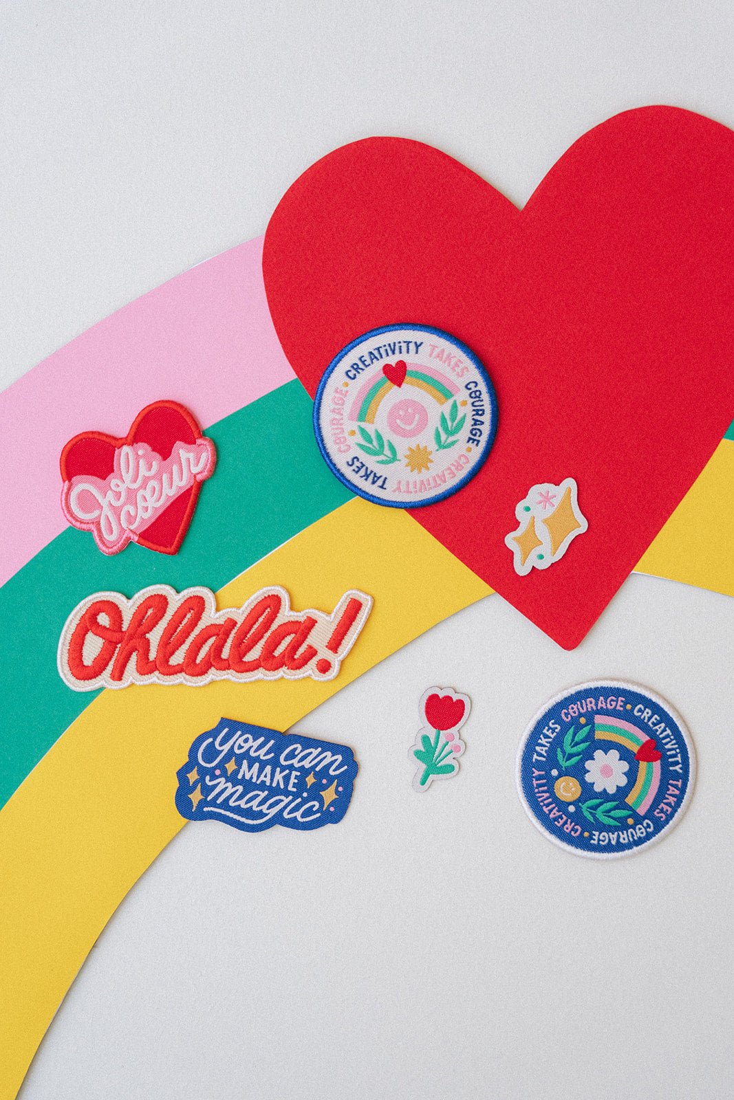 Écusson thermocollant - joli coeur - Joli Lab