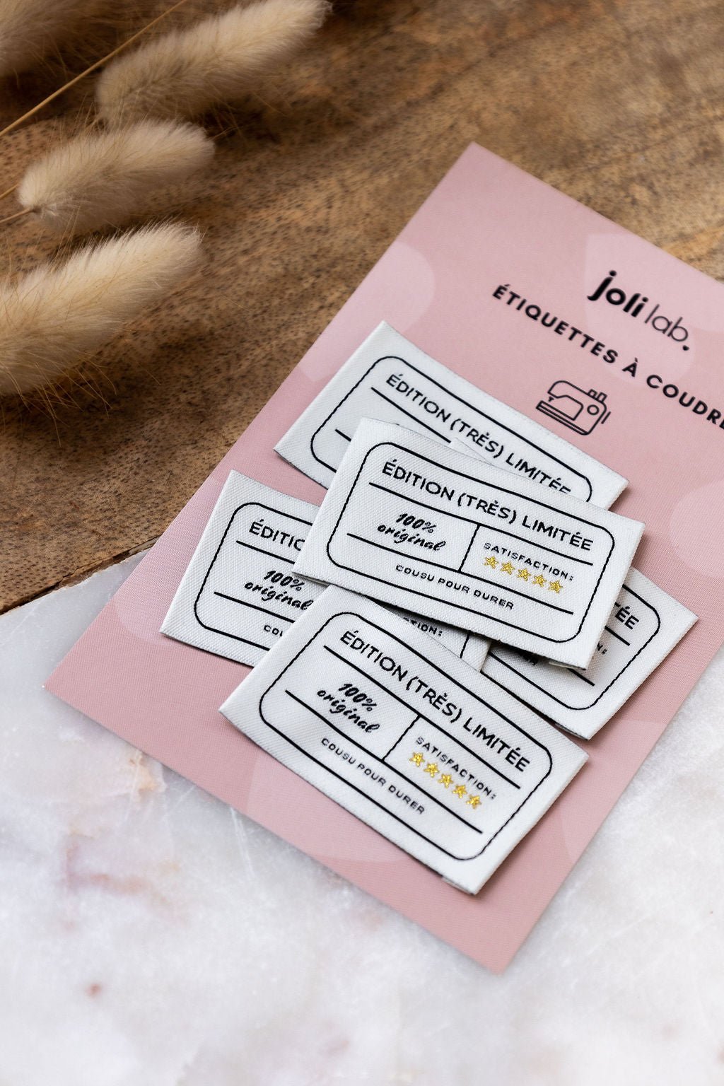 Étiquettes tissées - ÉDITION (TRÈS) LIMITÉE (lot de 5) - Joli Lab