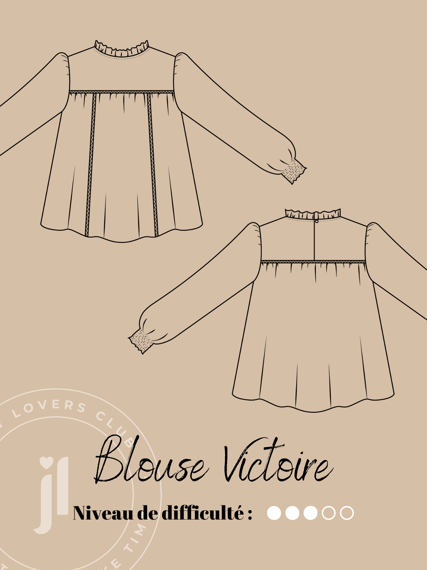 Joli Kit Couture - Blouse Victoire coton brodé - Joli Lab