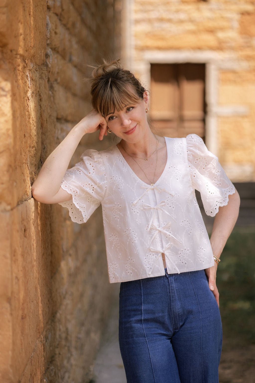 Joli Kit Couture - Blouse Violette broderie anglaise - Joli Lab