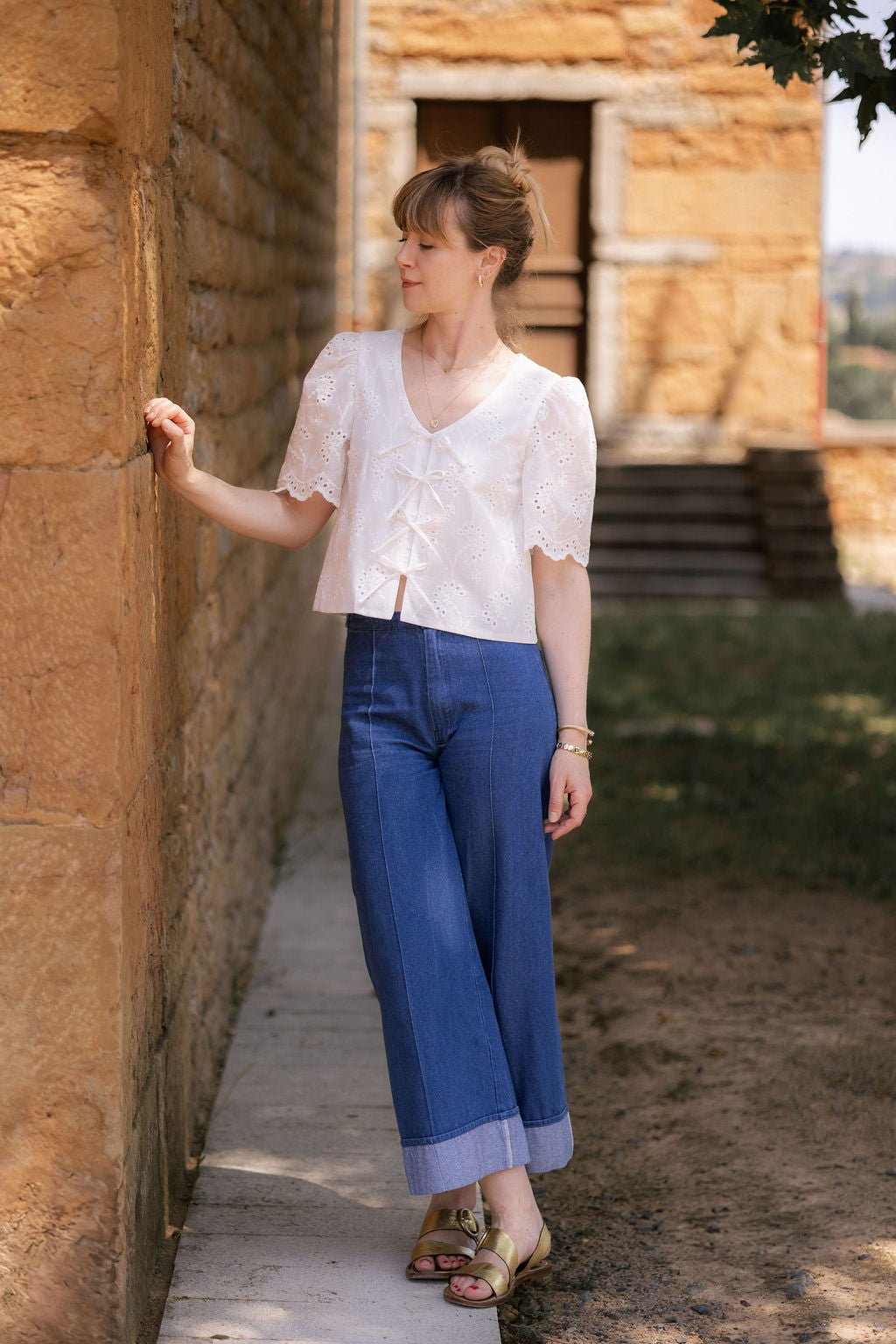 Joli Kit Couture - Blouse Violette broderie anglaise - Joli Lab