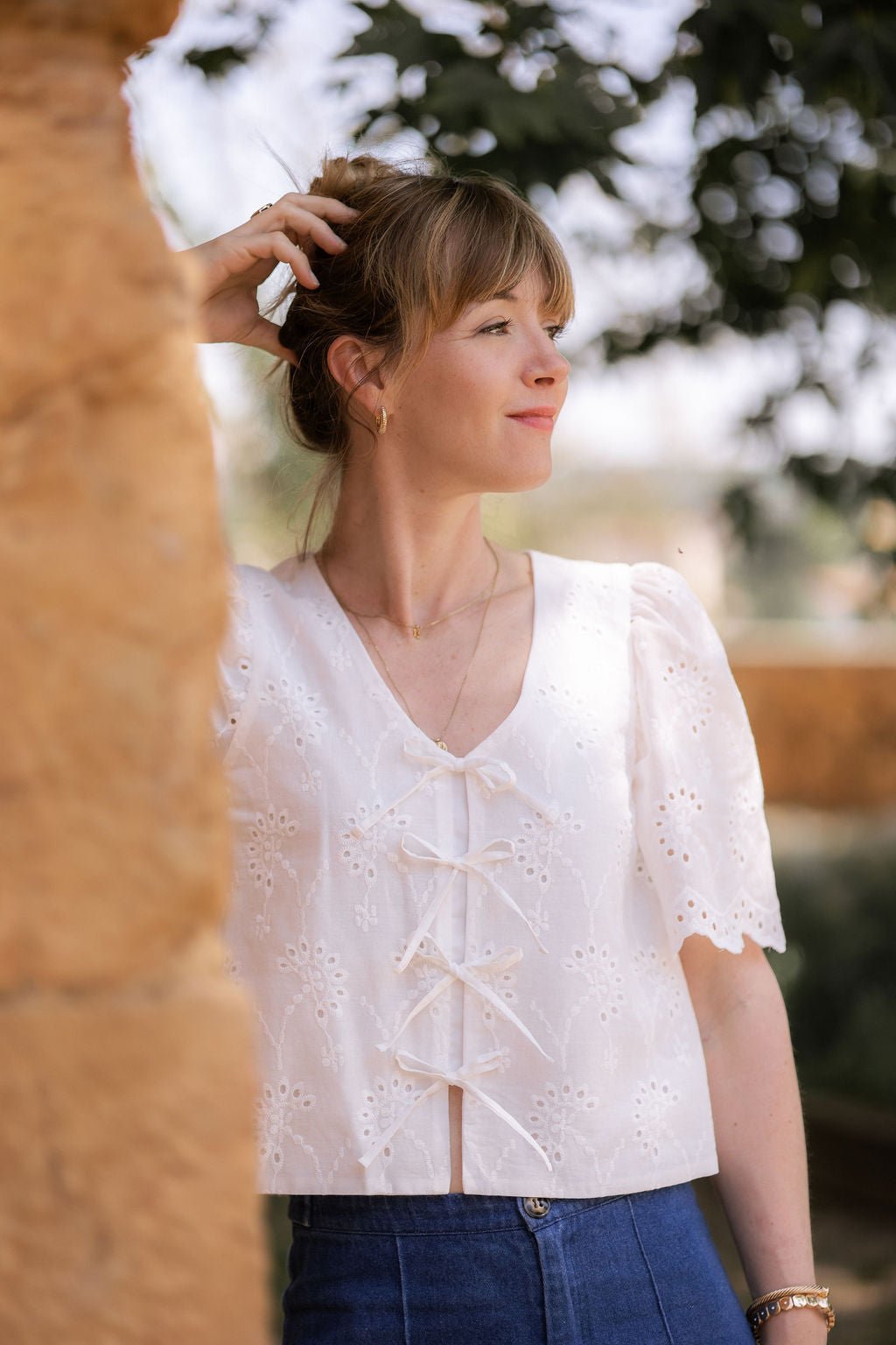 Joli Kit Couture - Blouse Violette broderie anglaise - Joli Lab