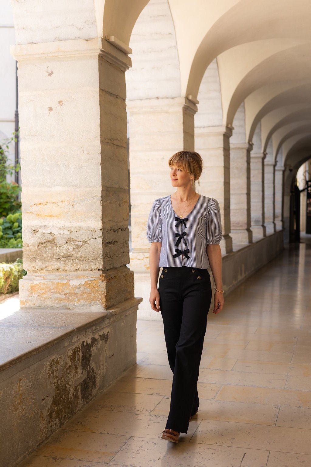 Joli Kit Couture - Blouse Violette rayée - Joli Lab