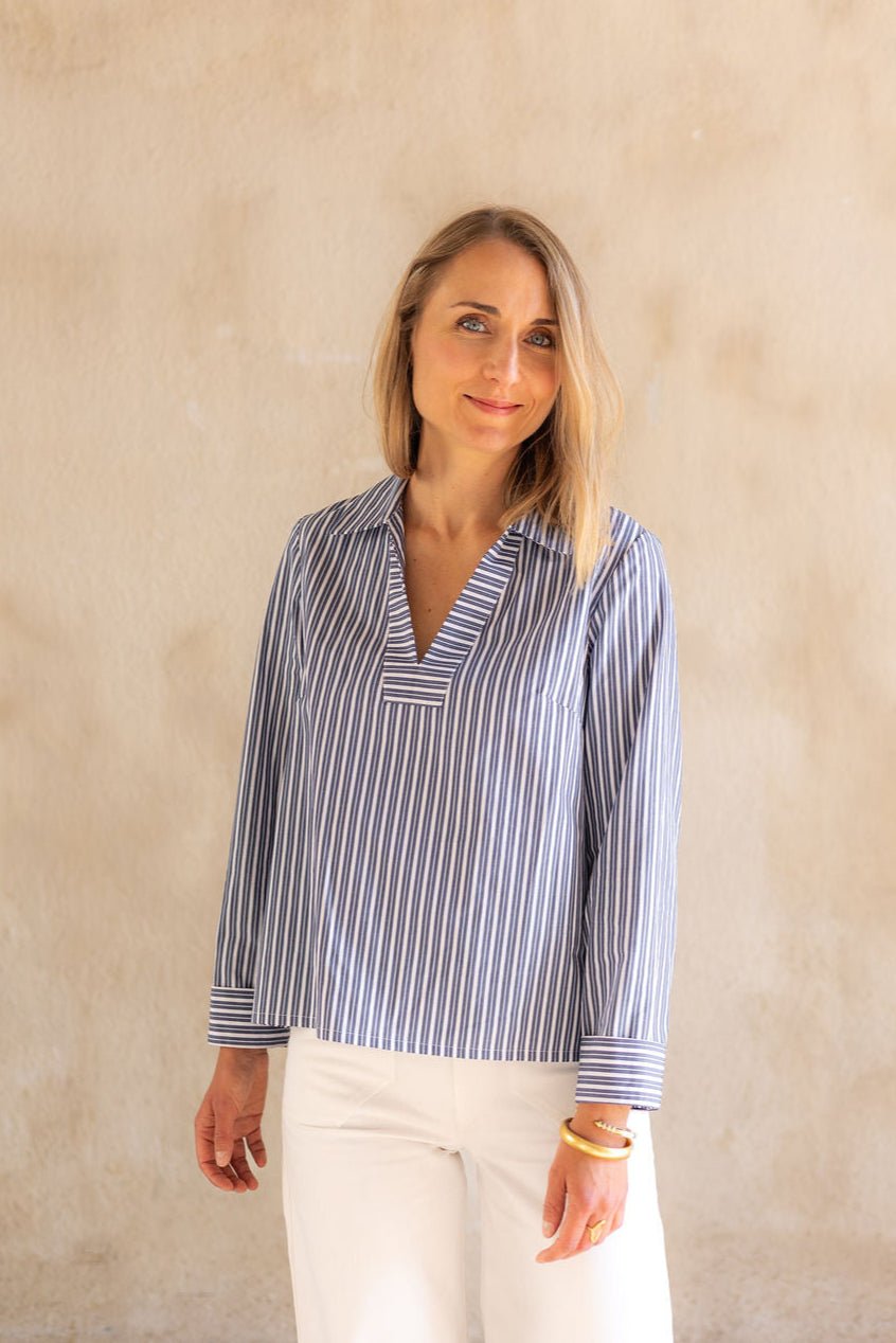 Joli Kit Couture - Blouse/Robe Ambre rayée - Joli Lab
