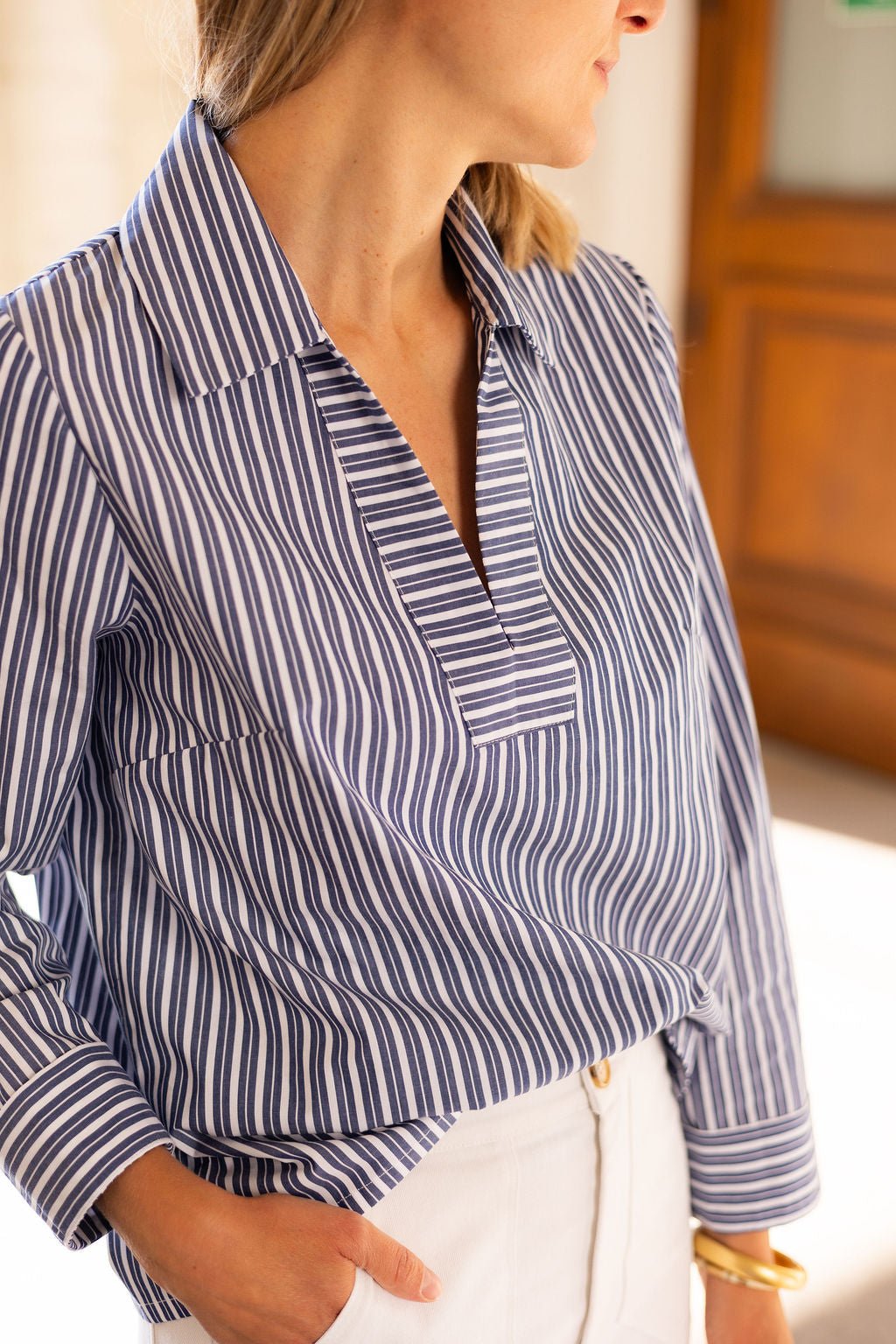 Joli Kit Couture - Blouse/Robe Ambre rayée - Joli Lab