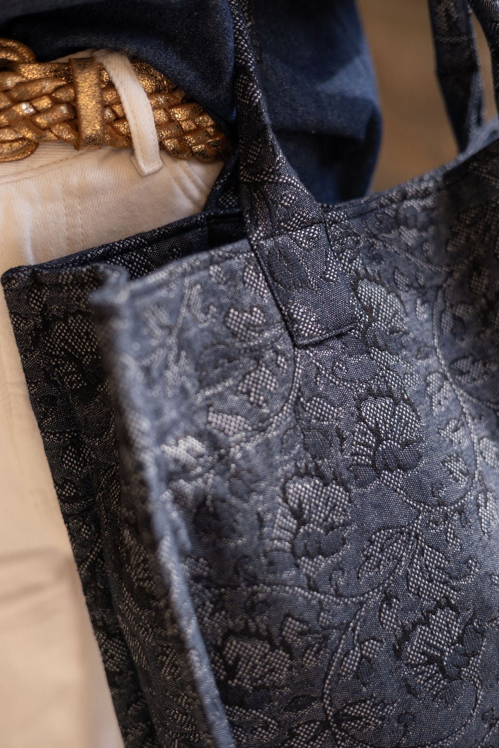 Joli Kit Couture - Cabas Anita jacquard midnight garden - Joli Lab