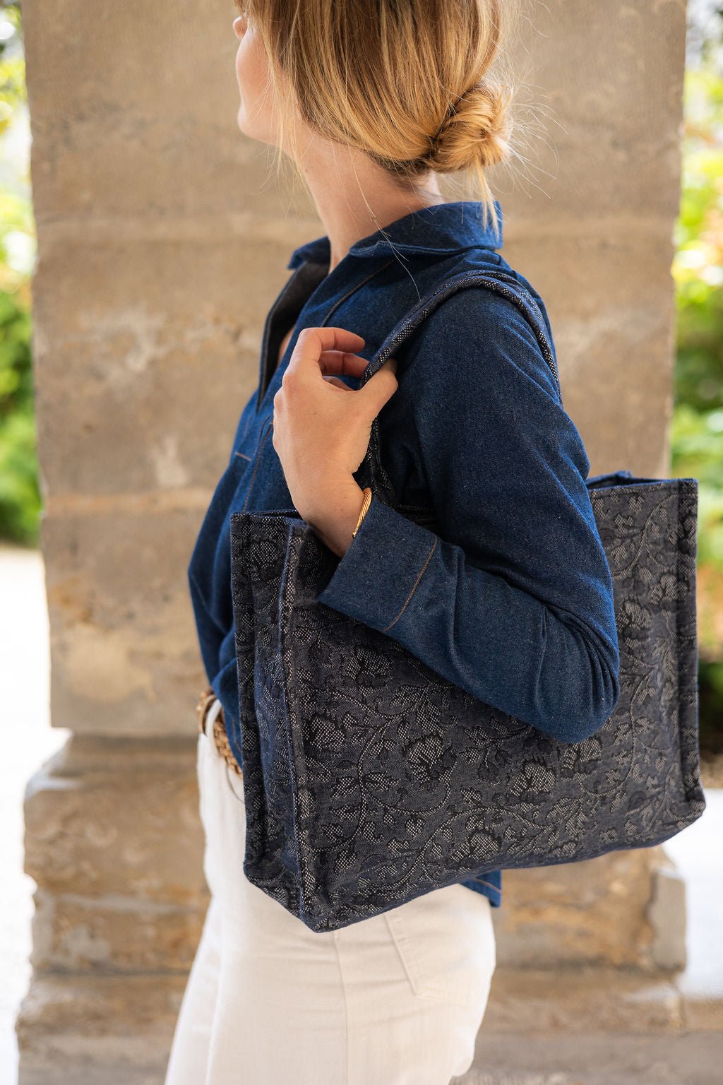 Joli Kit Couture - Cabas Anita jacquard midnight garden - Joli Lab