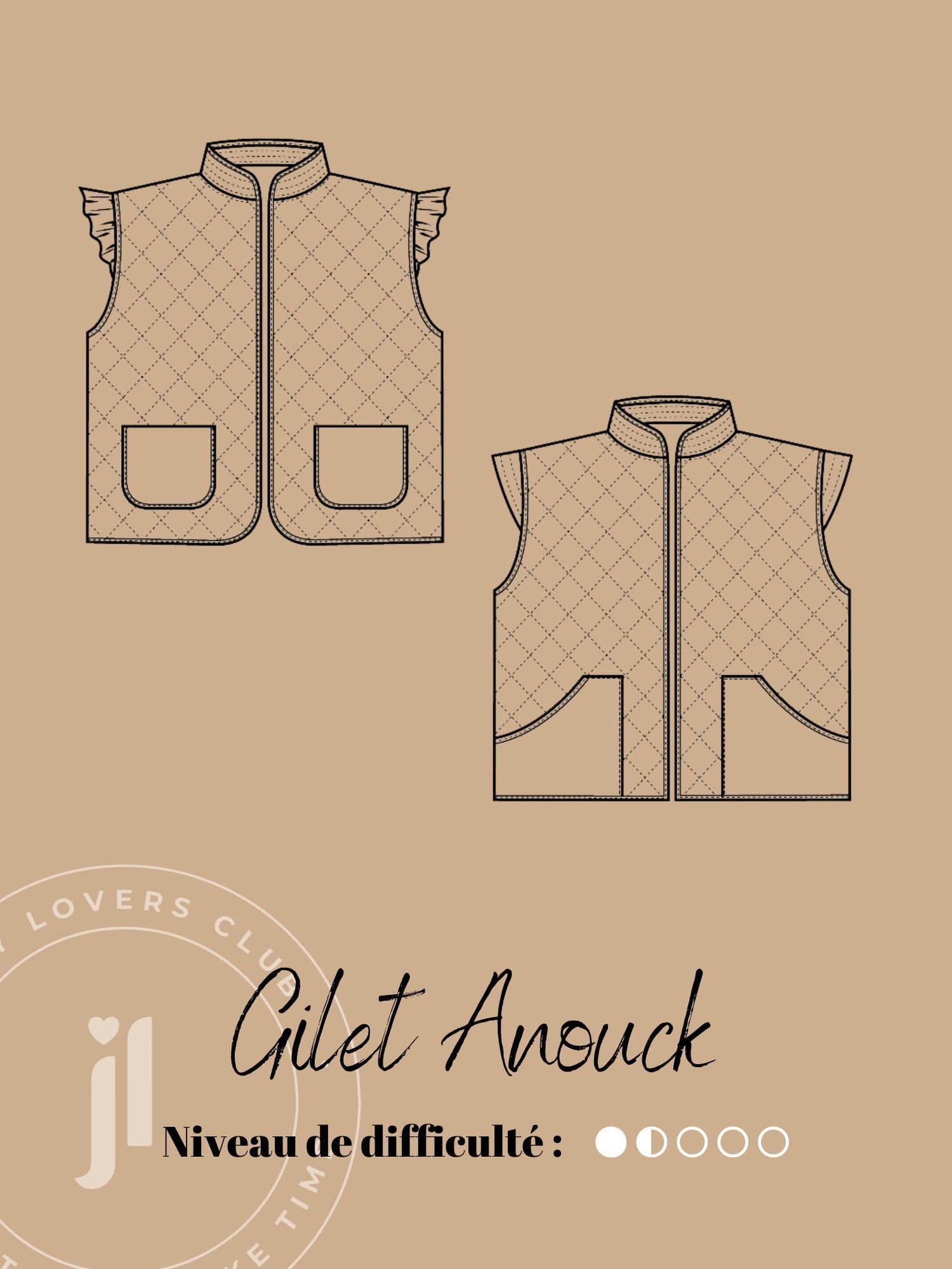 Gilet Anouck kit couture Joli Lab