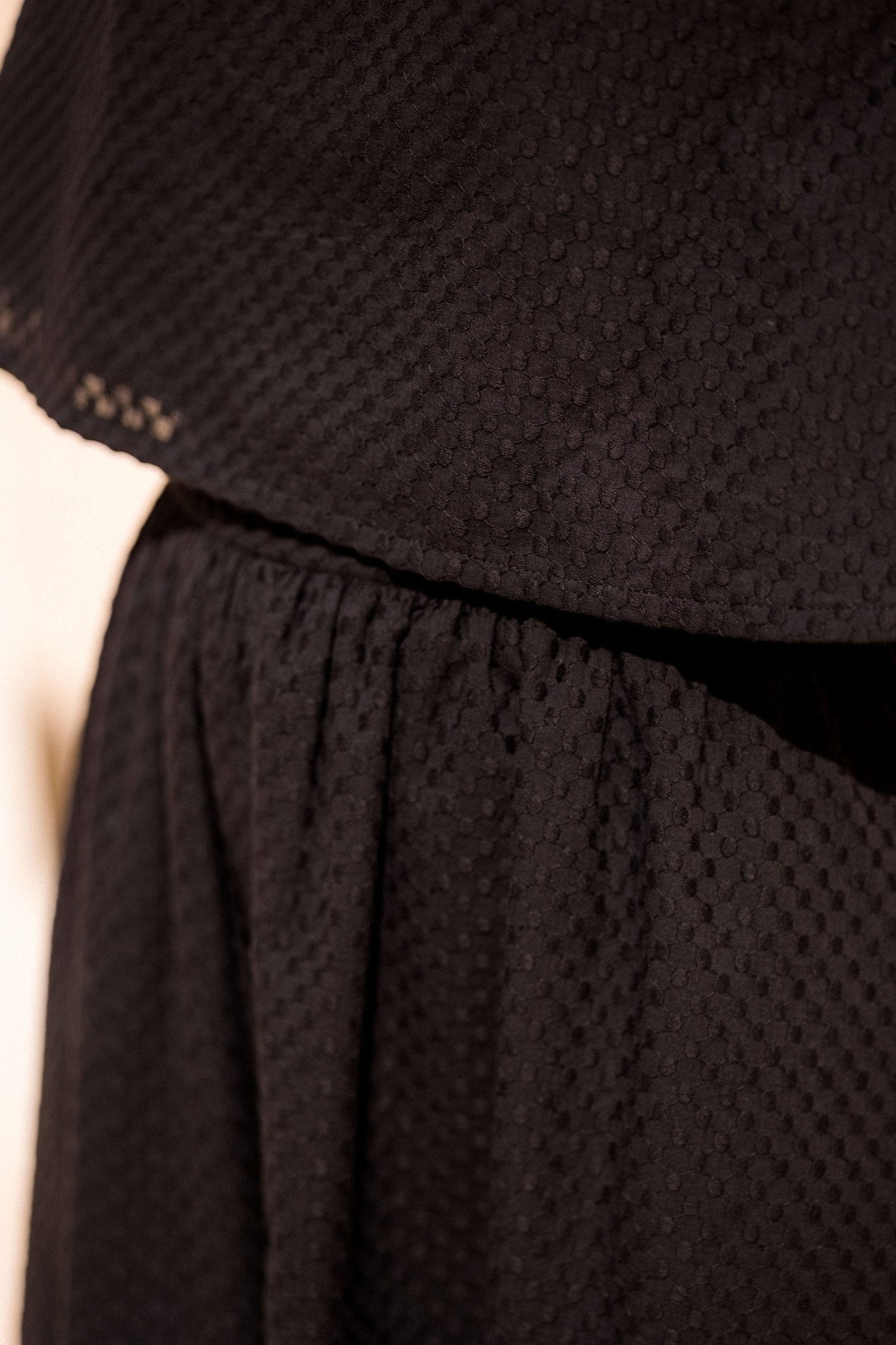 Joli Kit Couture - Jupe Iris coton brodé noir - Joli Lab