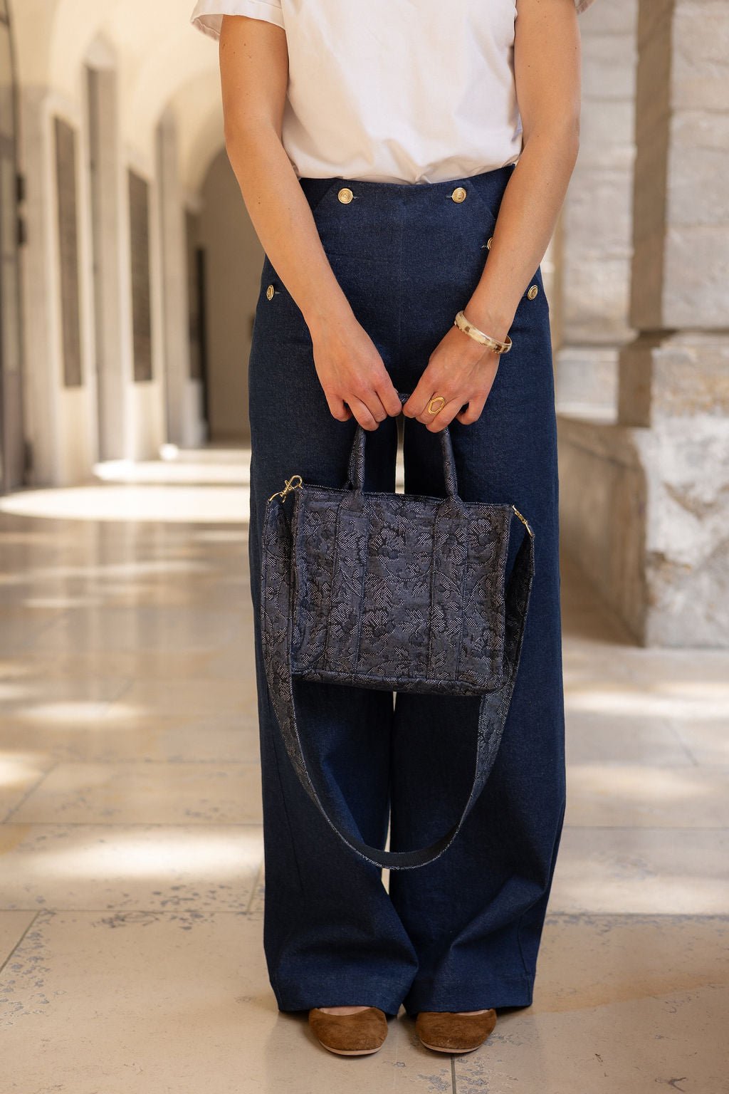 Joli Kit Couture - Mini - tote Stella jacquard midnight garden - Joli Lab