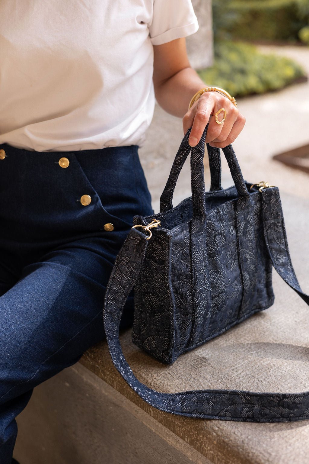 Joli Kit Couture - Mini - tote Stella jacquard midnight garden - Joli Lab