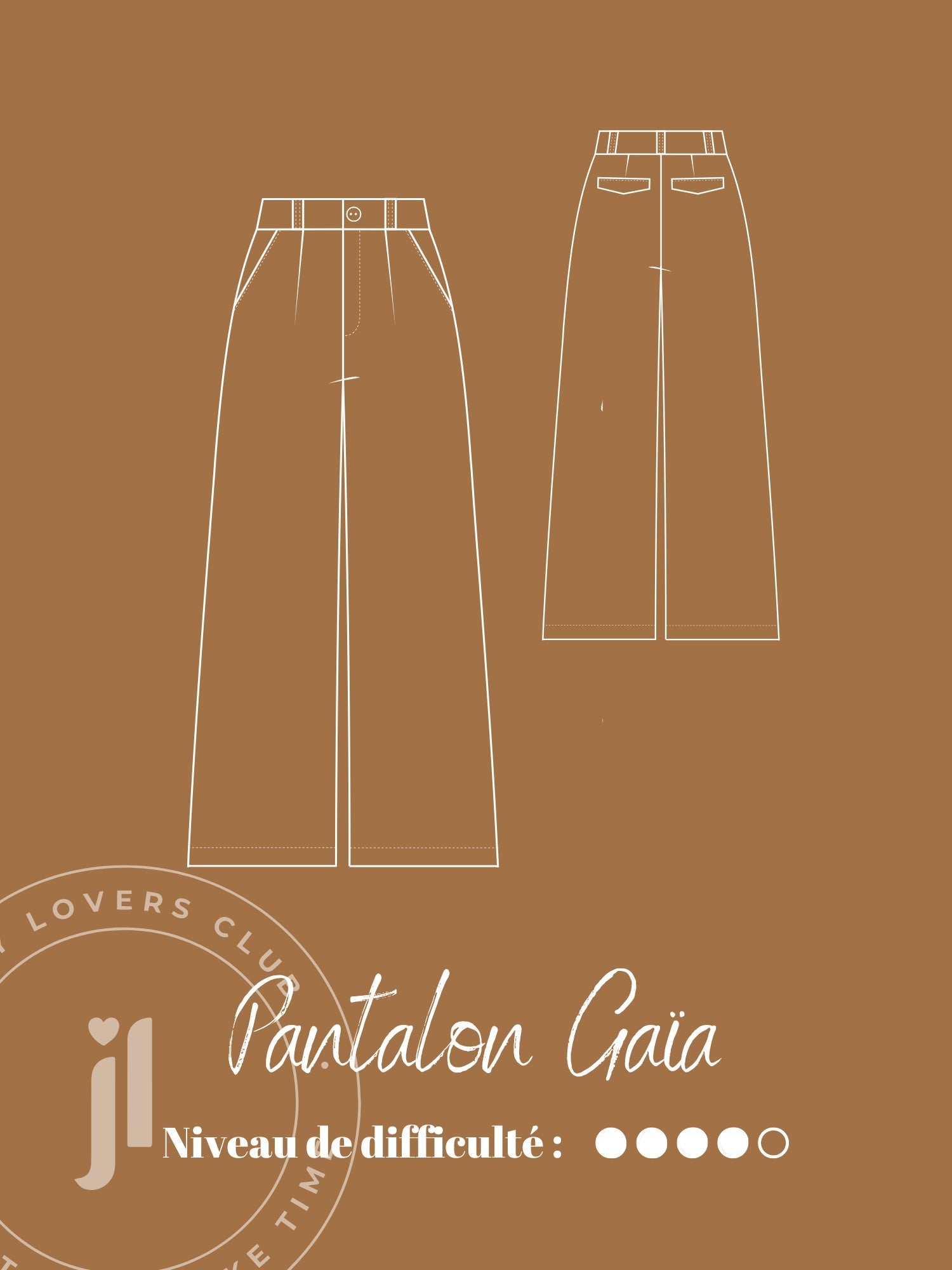 Joli Kit Couture - Pantalon Gaïa cappuccino - Joli Lab