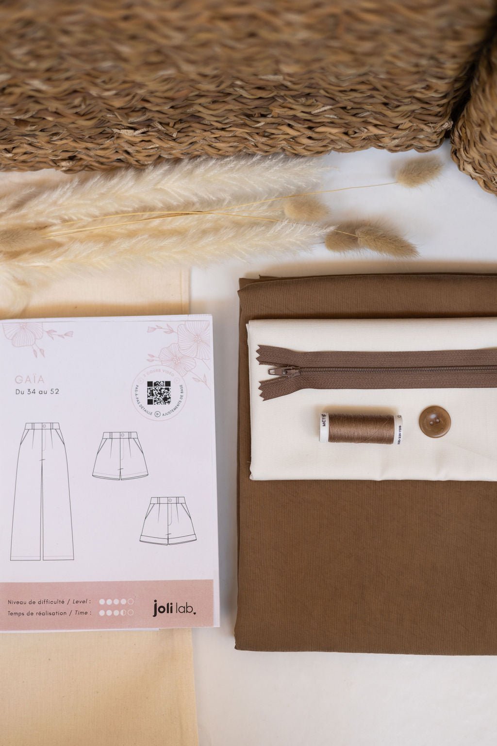 Joli Kit Couture - Pantalon Gaïa cappuccino - Joli Lab