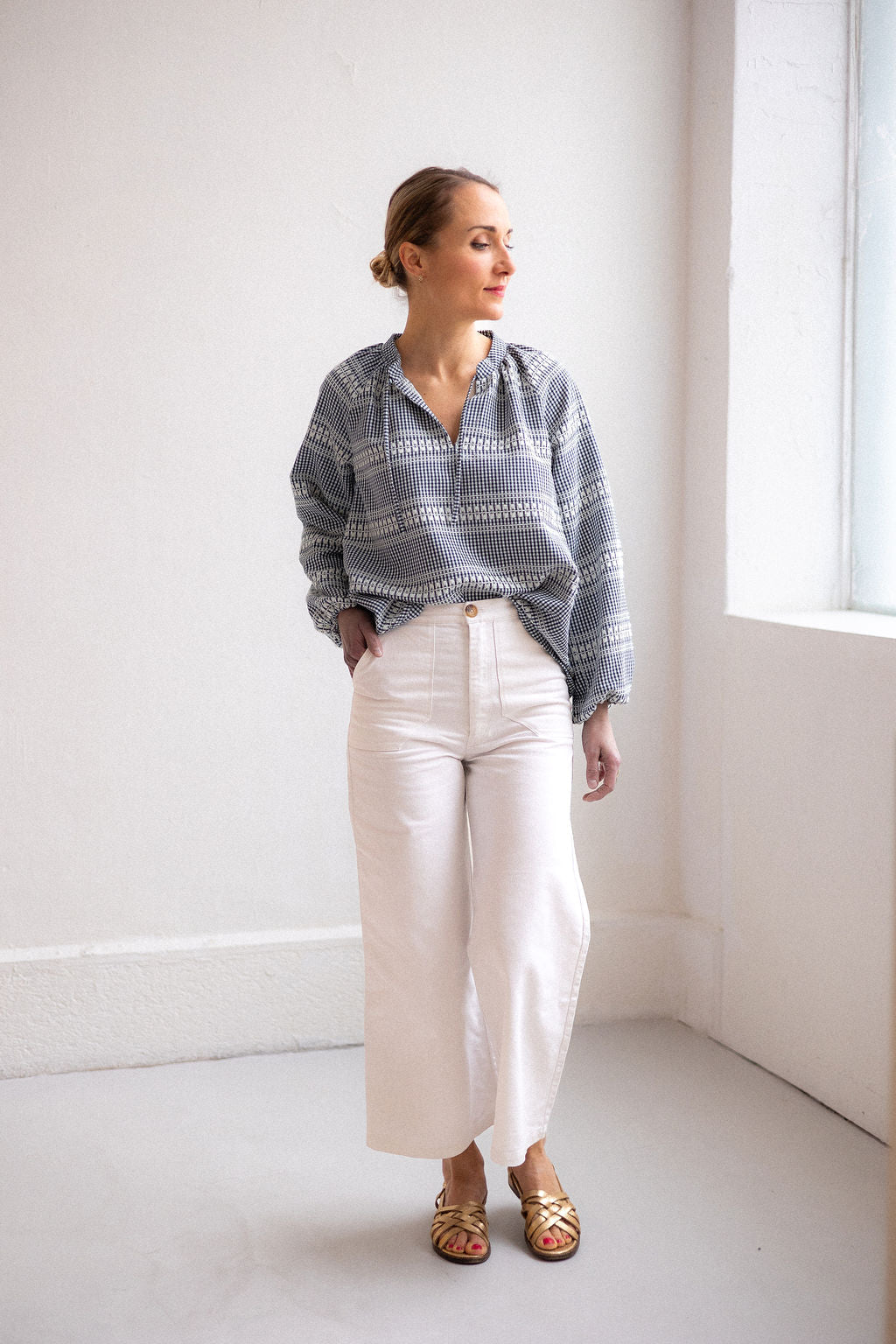Joli Kit Couture - Pantalon Suzanne blanc - Joli Lab