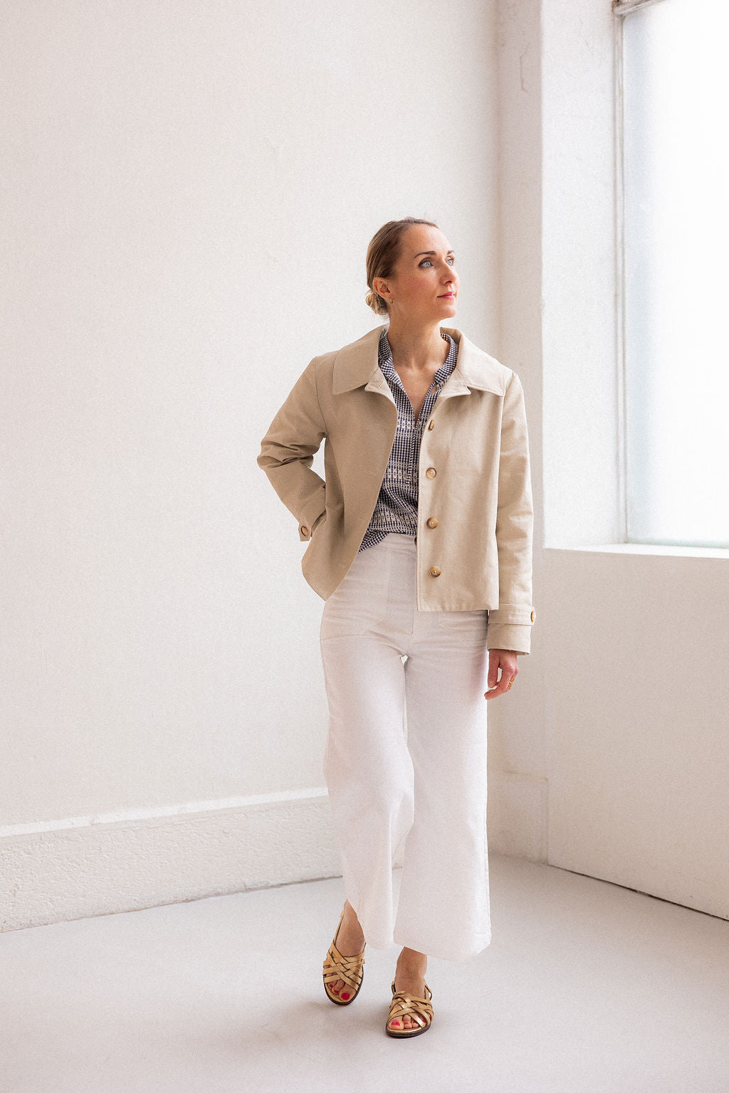 Joli Kit Couture - Trench Simone court beige - Joli Lab