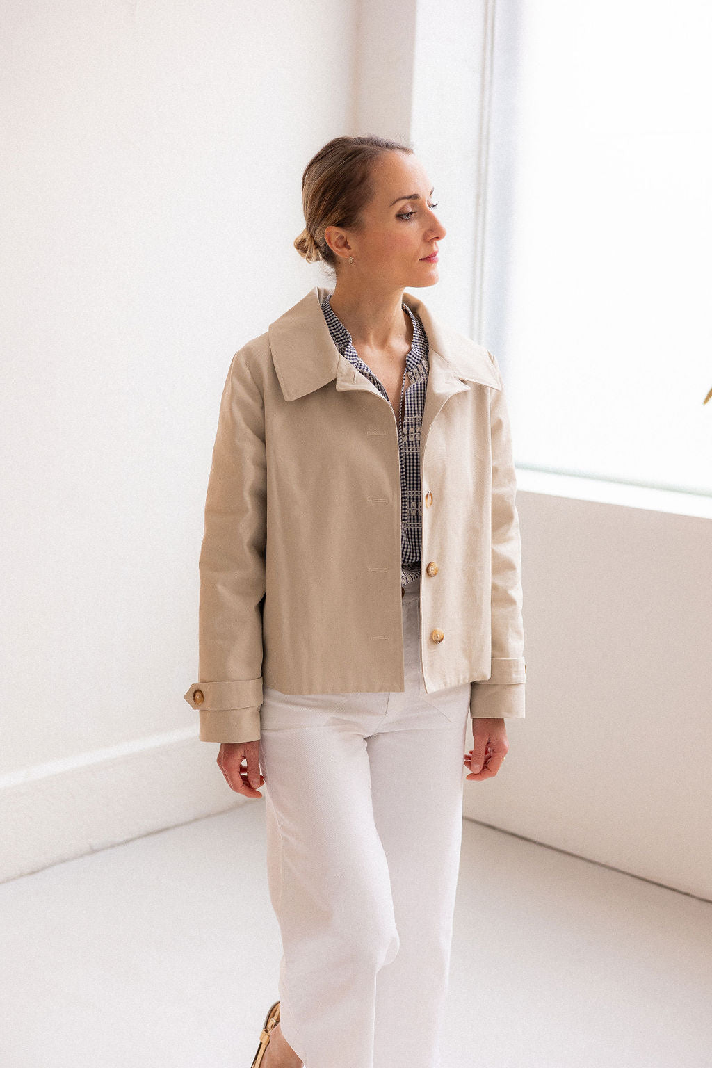 Joli Kit Couture - Trench Simone court beige - Joli Lab
