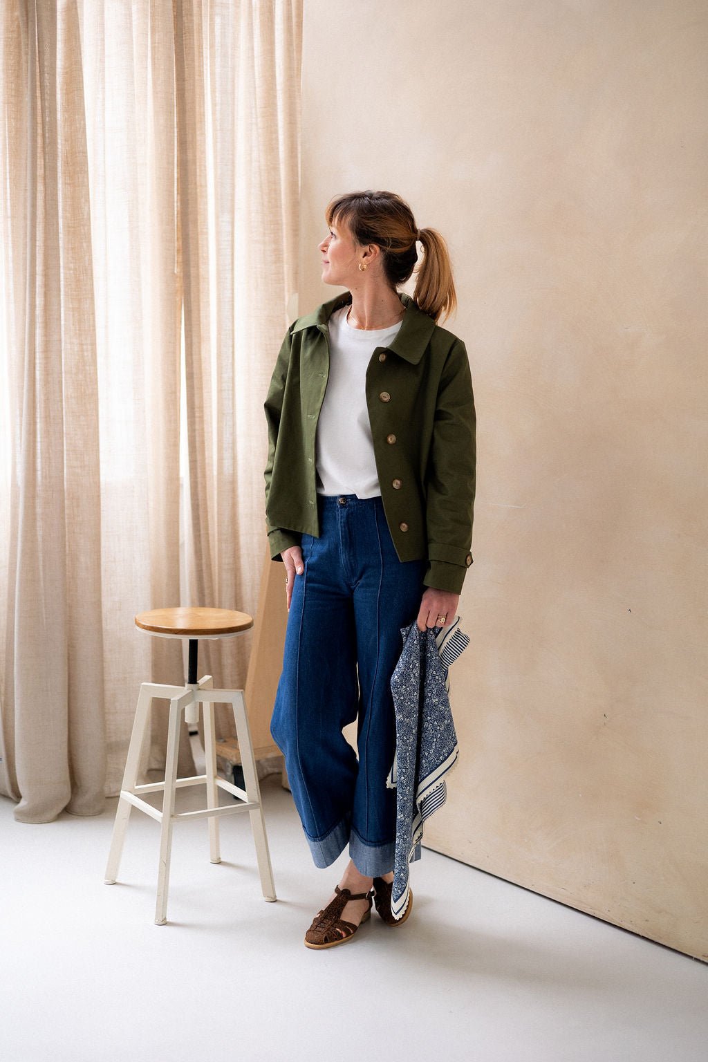Joli Kit Couture - Trench Simone court kaki - Joli Lab