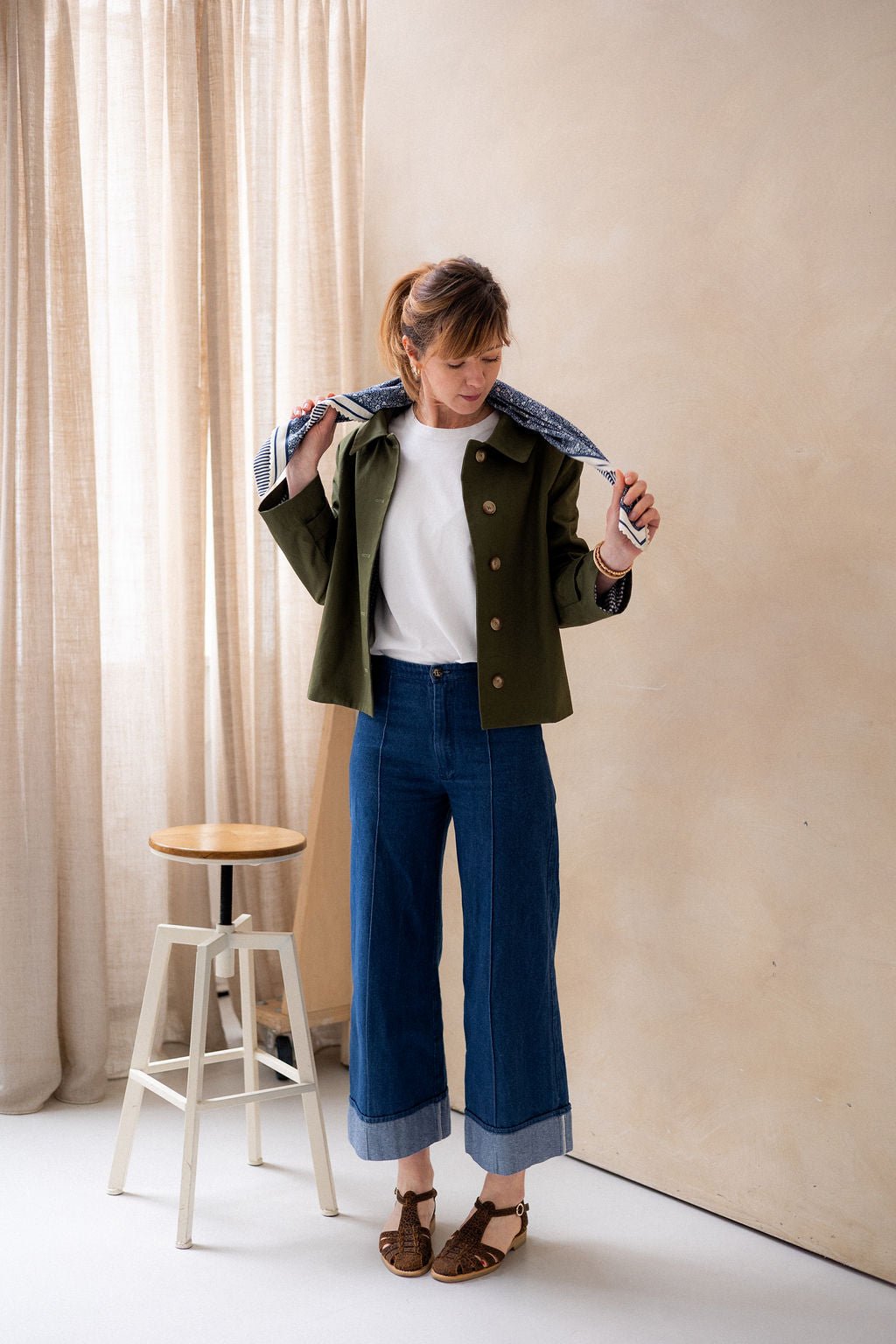 Joli Kit Couture - Trench Simone court kaki - Joli Lab