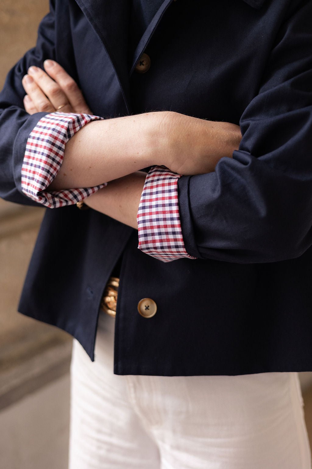 Joli Kit Couture - Trench Simone court marine - Joli Lab