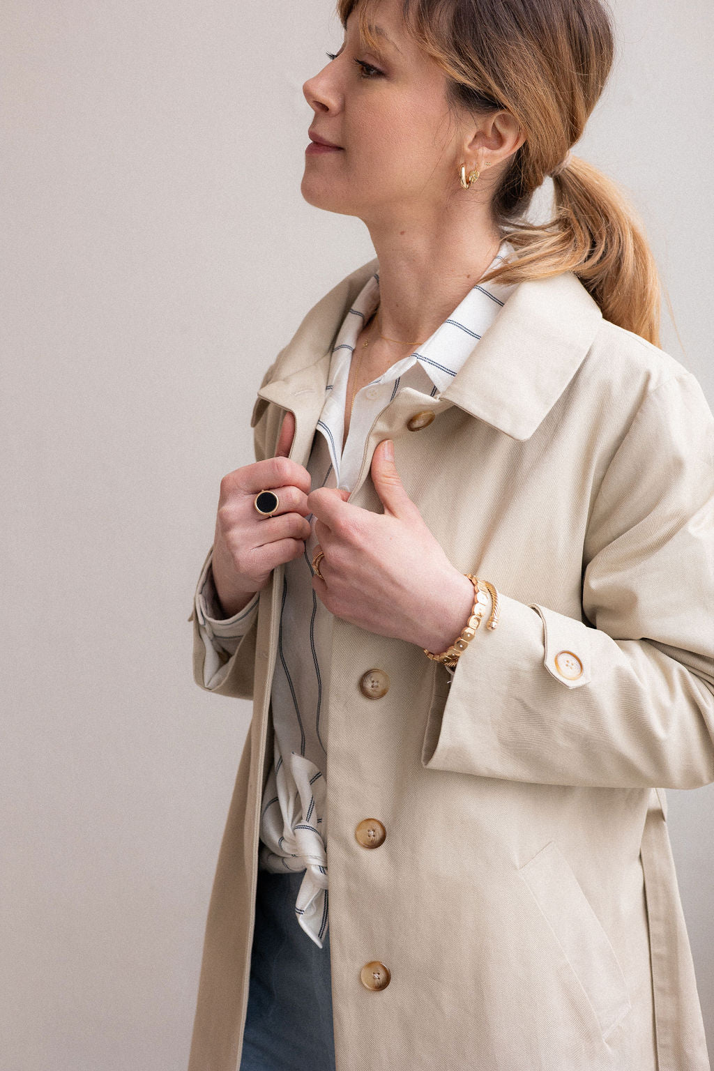 Joli Kit Couture - Trench Simone long beige - Joli Lab
