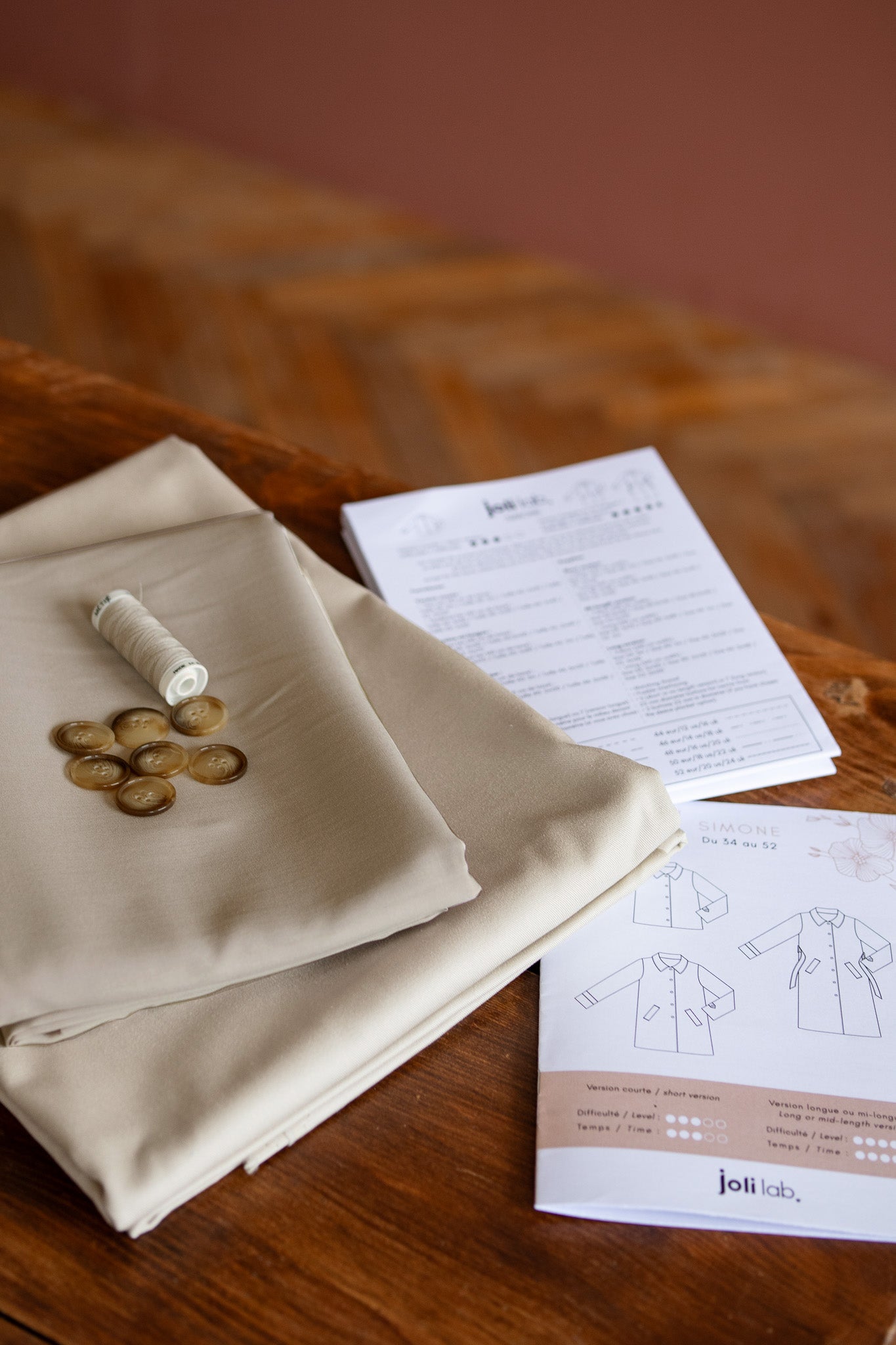 Joli Kit Couture - Trench Simone long beige - Joli Lab