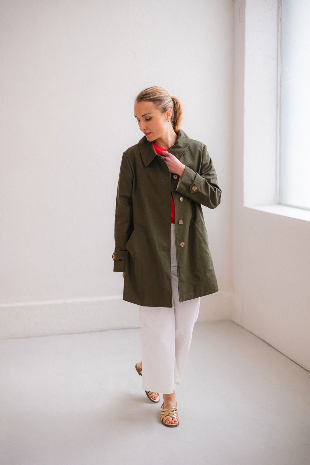 Joli Kit Couture - Trench Simone long kaki - Joli Lab