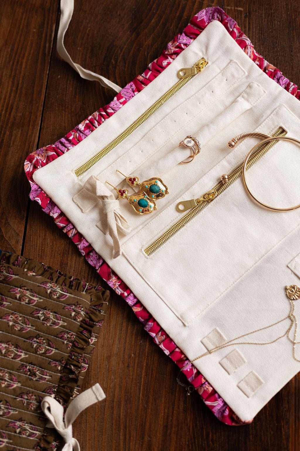 Joli Kit Couture - Trousse Izïa coton indien kaki - Joli Lab