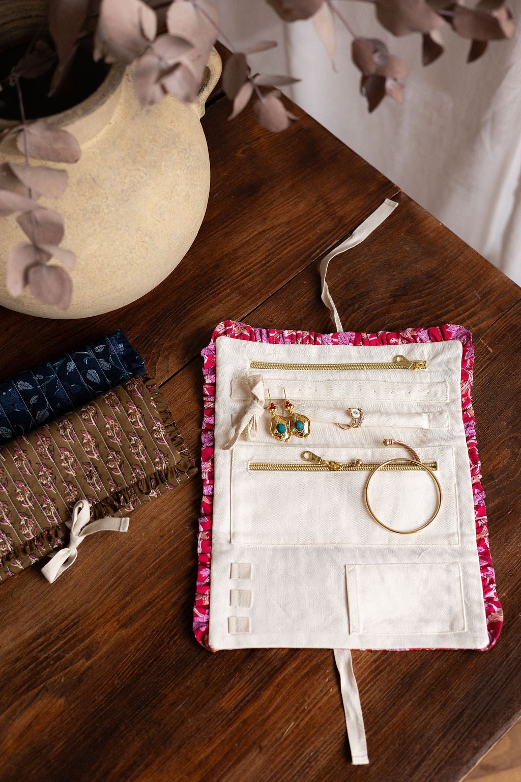 Joli Kit Couture - Trousse Izïa coton indien rose - Joli Lab
