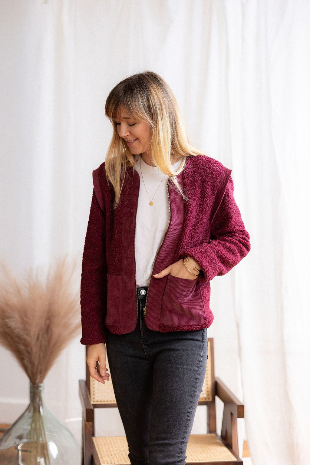 Joli Kit Couture - Veste Thelma lie de vin - Joli Lab