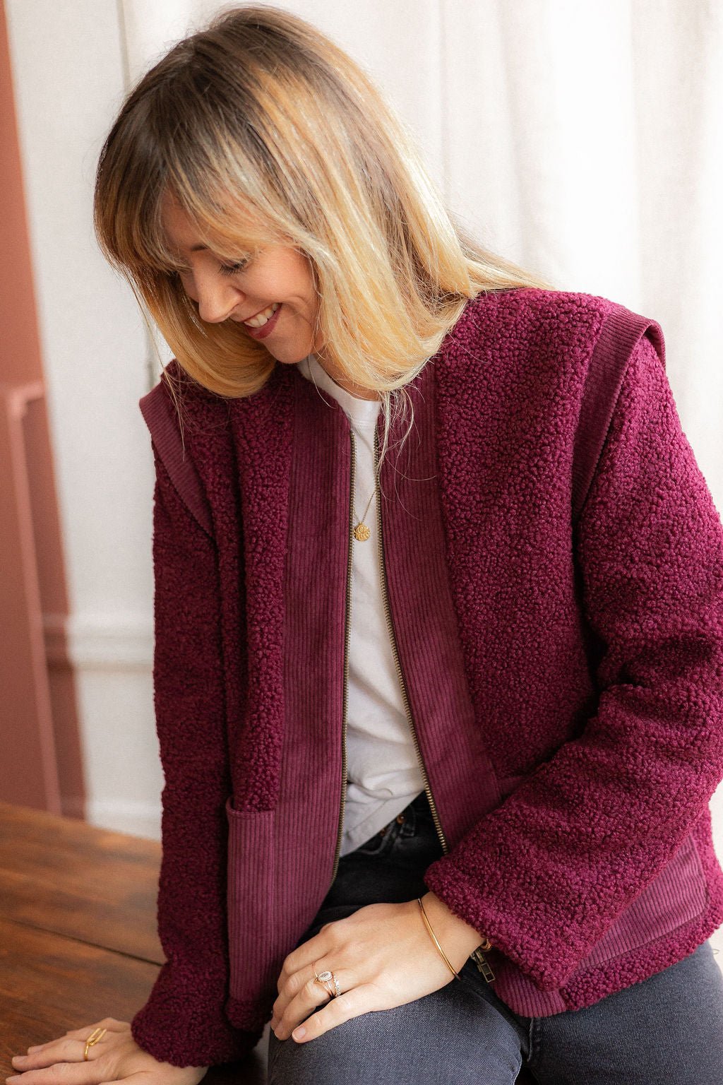 Joli Kit Couture - Veste Thelma lie de vin - Joli Lab