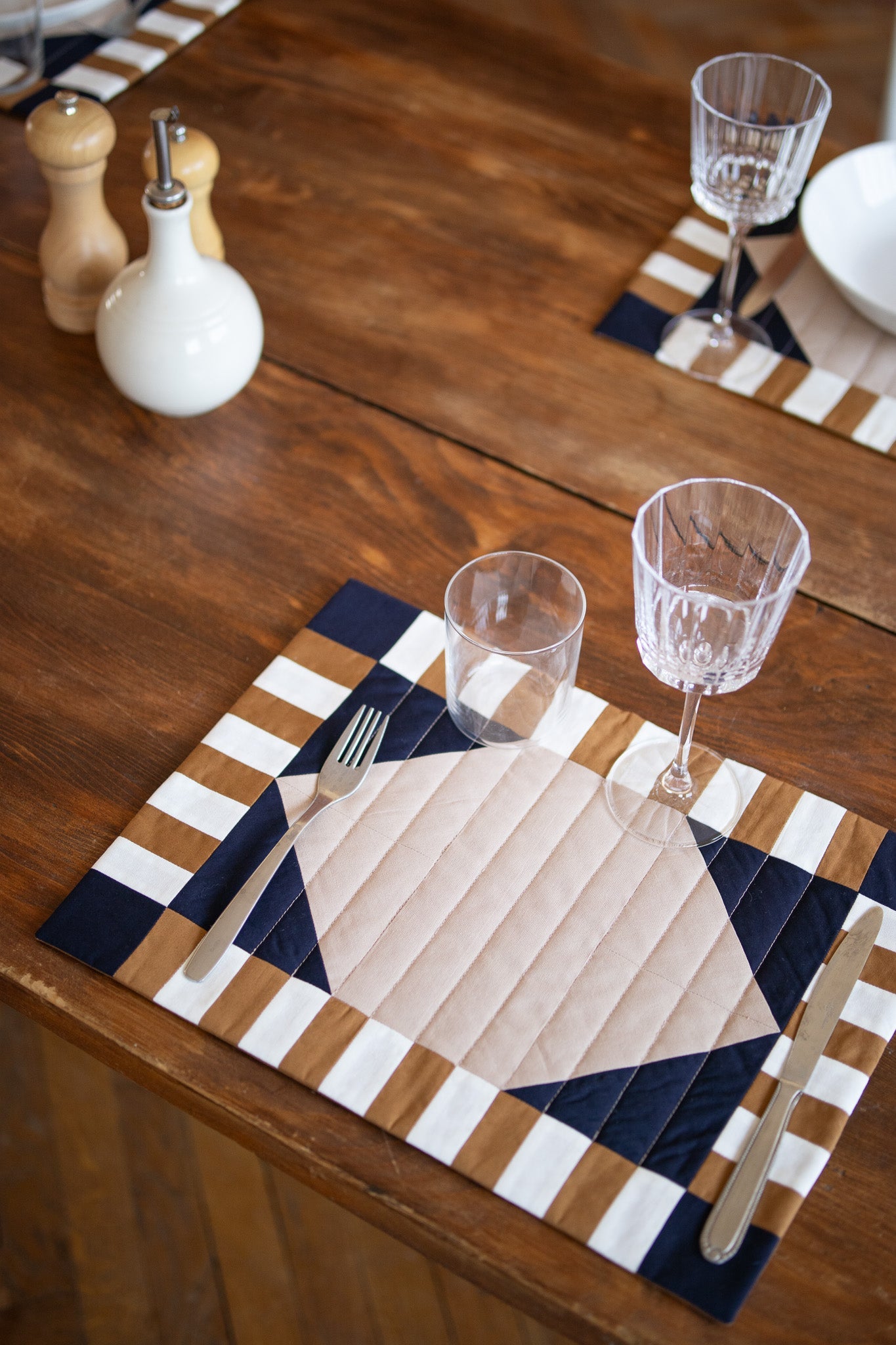 Set et centre de table en patchwork - Patron PDF - Joli Lab