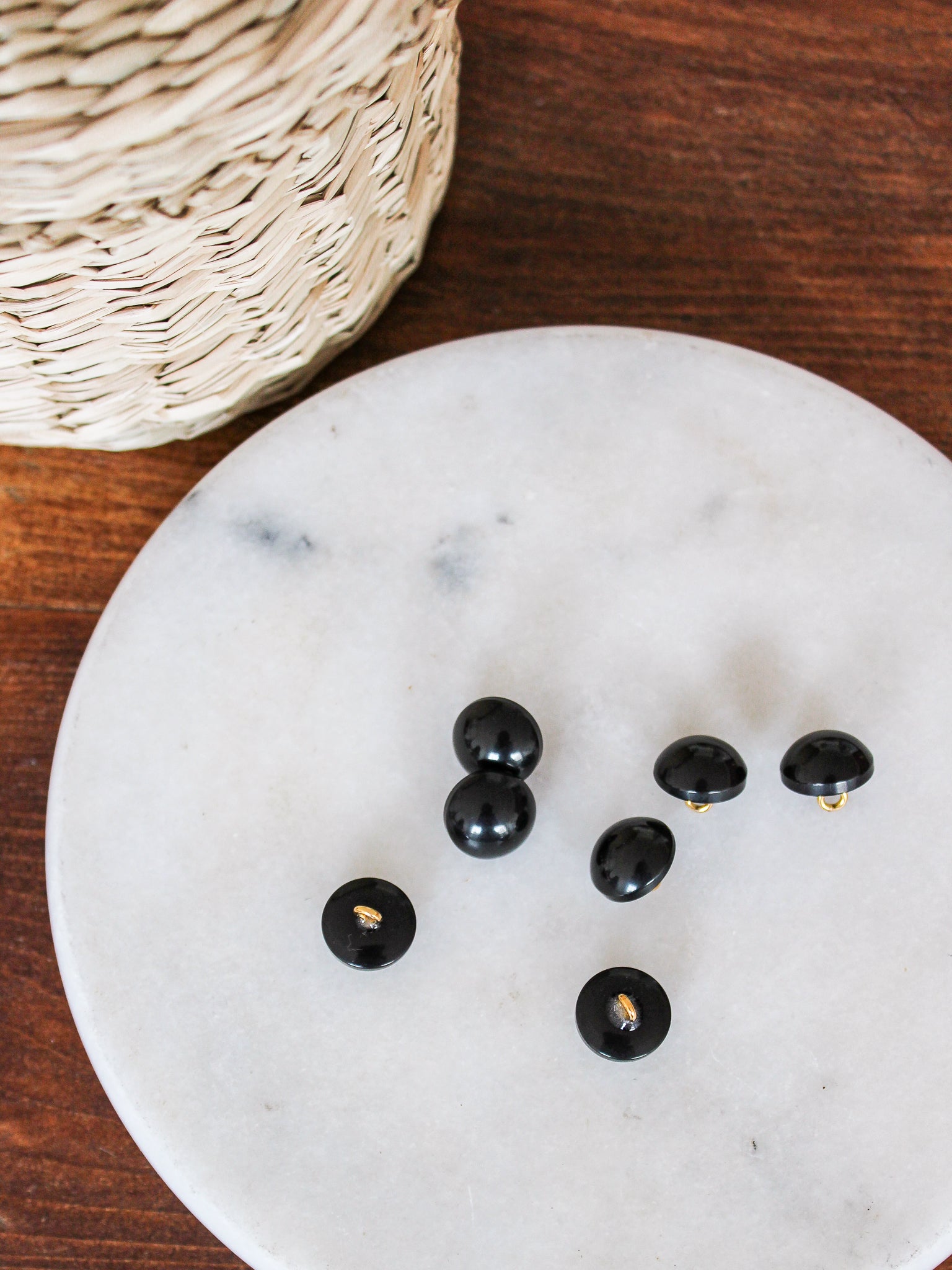 Bouton demi-sphère - Noir - Joli Lab