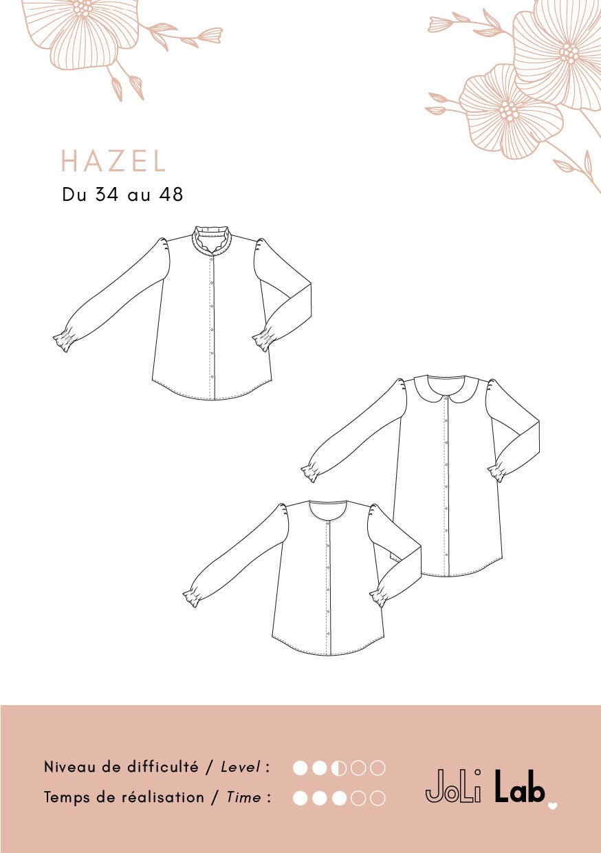 Chemise / robe Hazel - Patron Couture PDF ou Pochette - Joli Lab