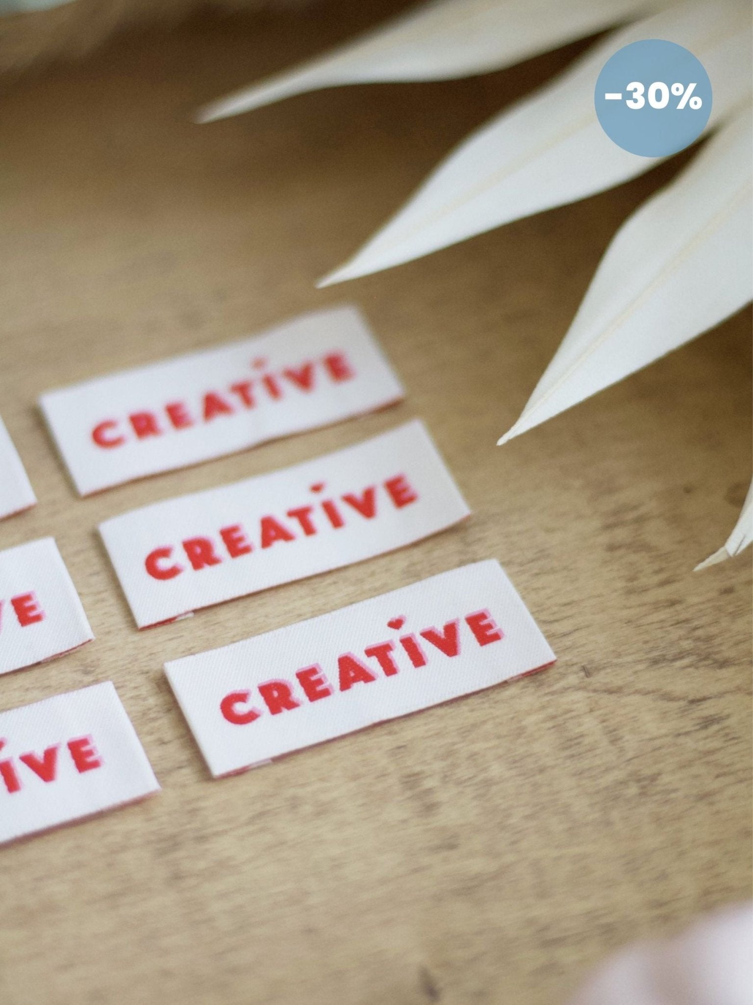 Étiquettes à coudre "Creative" (lot de 6) - Joli Lab
