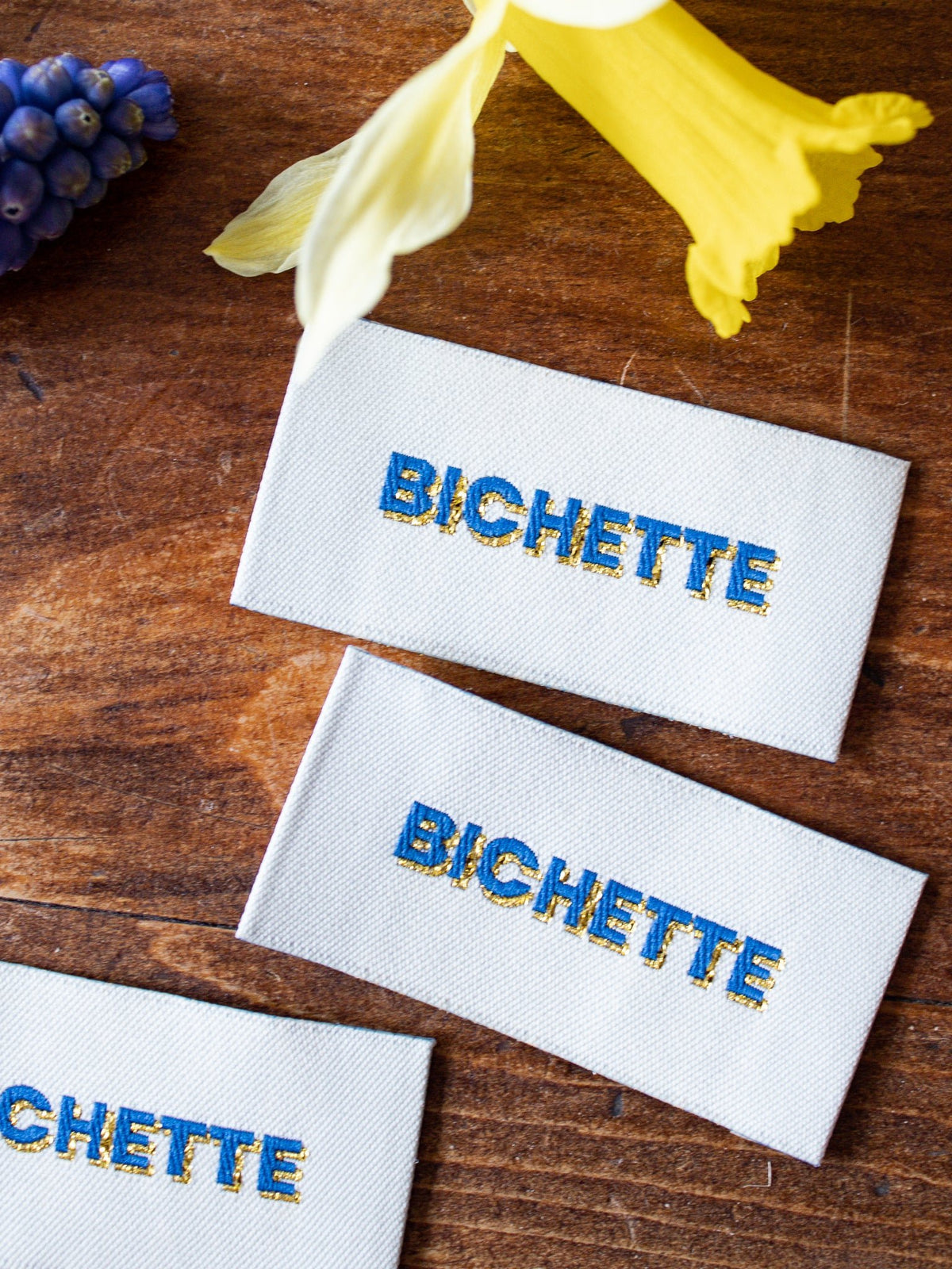 Etiquette tissée Petite Bichette - Coccifil