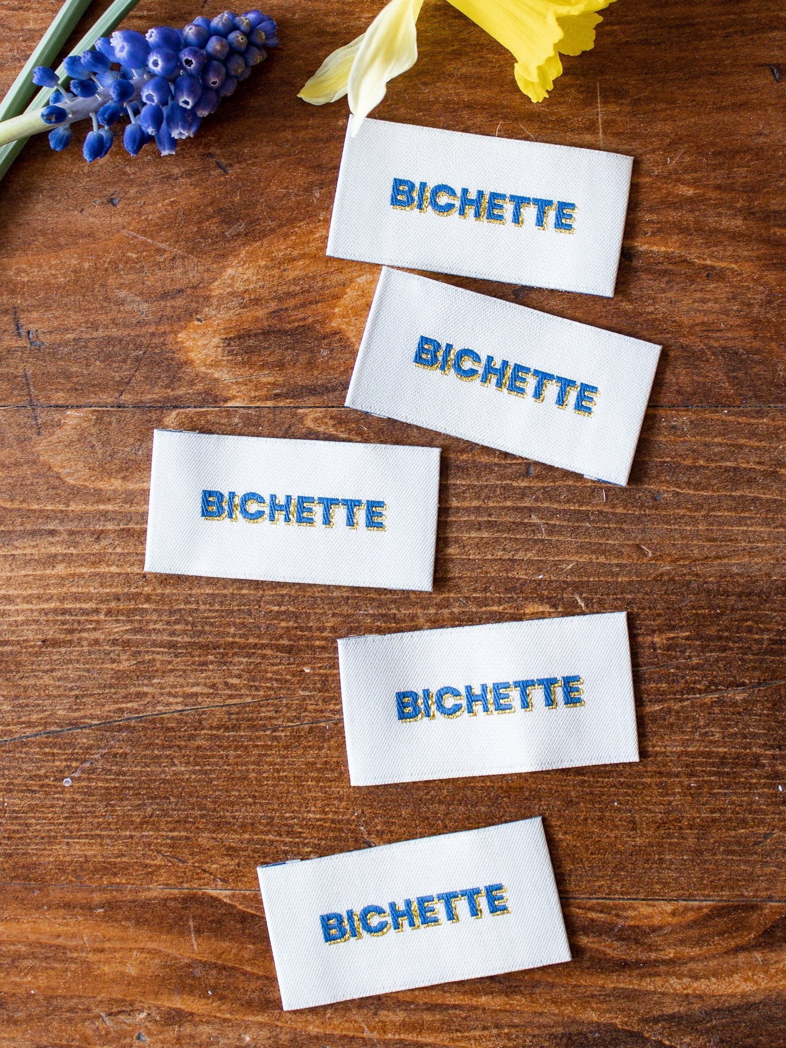 Étiquettes tissées - BICHETTE (lot de 5) - Joli Lab