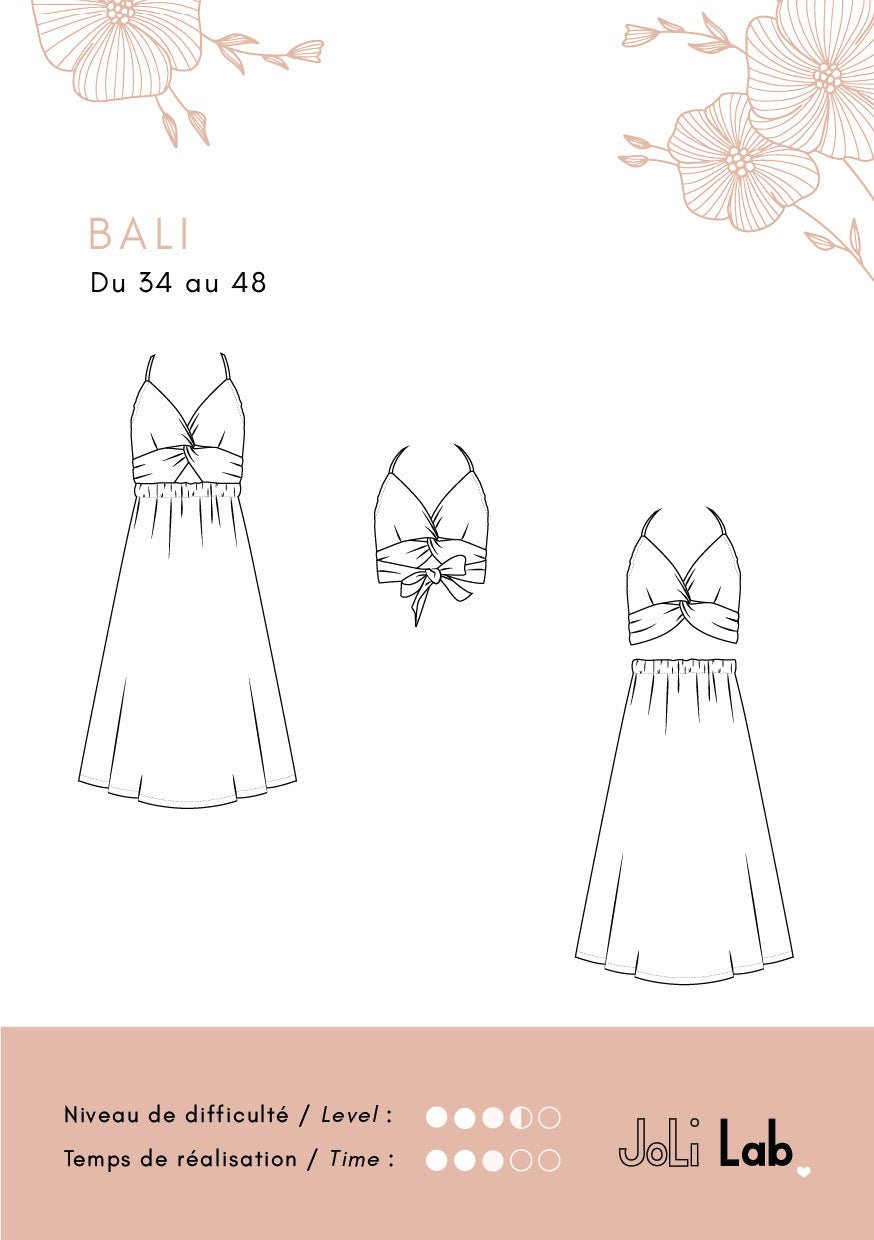 Joli Kit Couture - Crop Top Bali coton brodé - Joli Lab