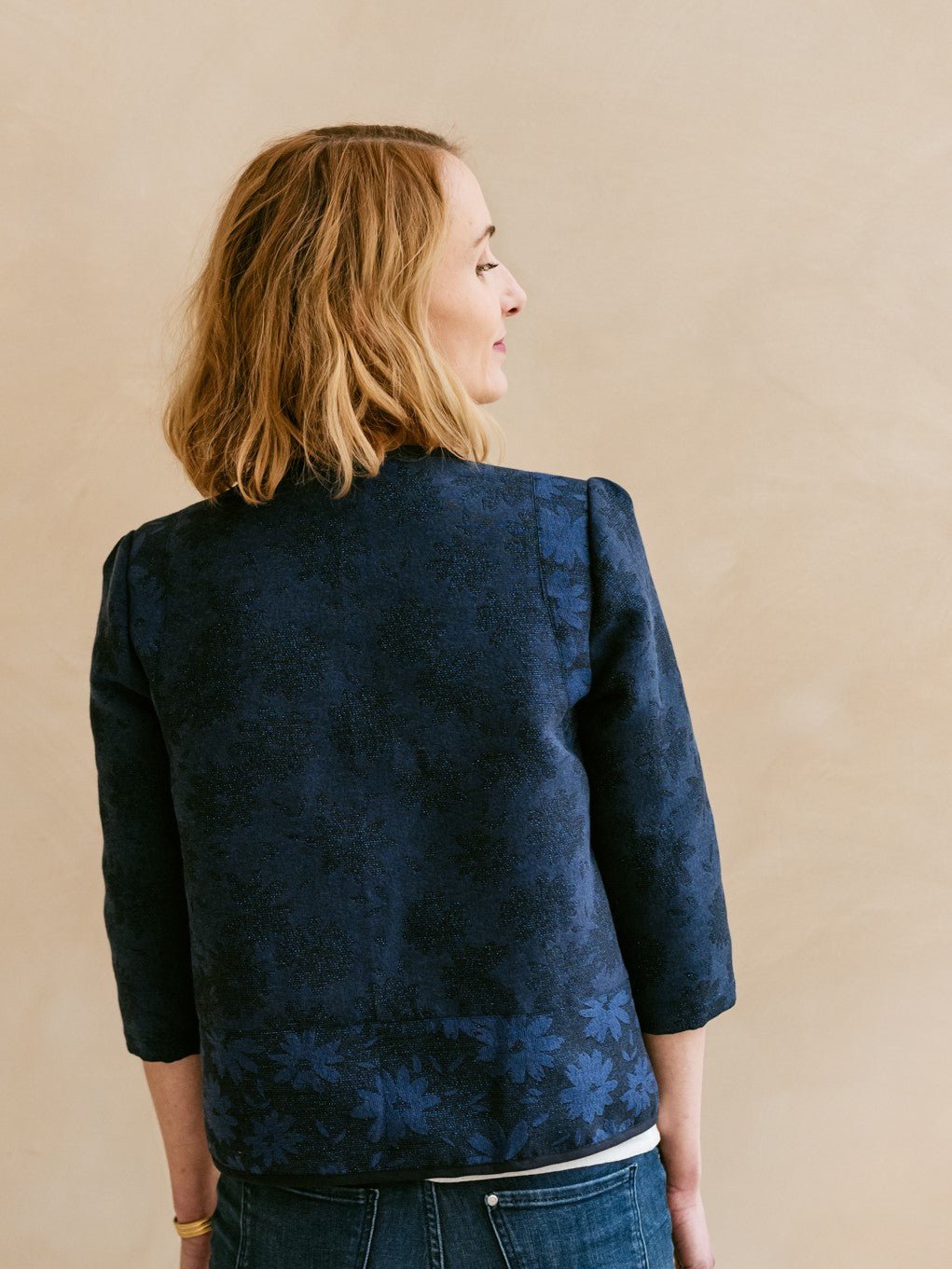 Joli Kit Couture - Veste Gaby jacquard Blossom night - Joli Lab