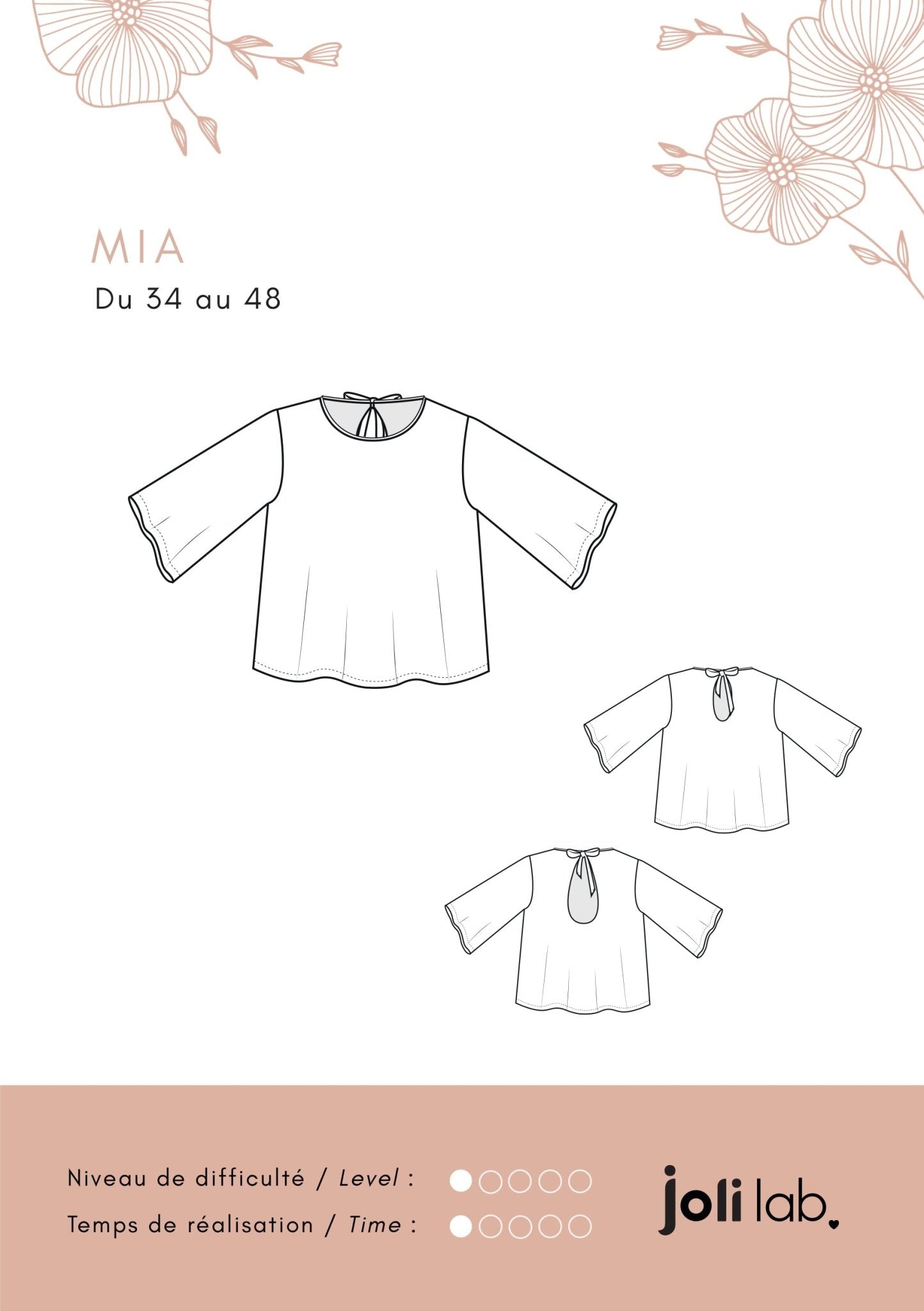 Top Mia - Patron Couture PDF ou Pochette - Joli Lab