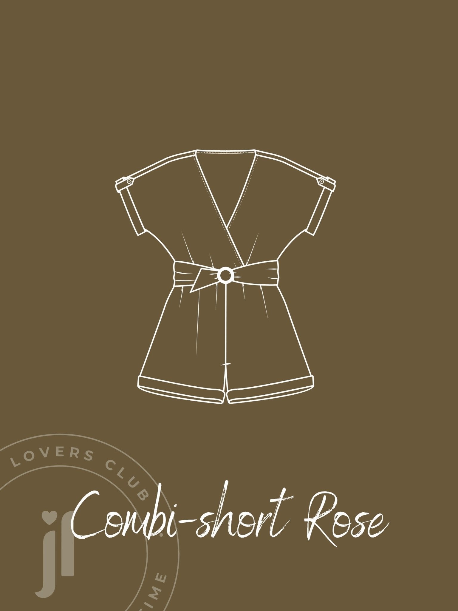 Joli Kit Couture - Combi-short Rose kaki - Joli Lab