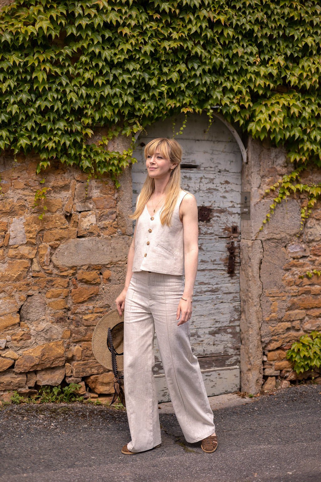 Joli Kit Couture - Pantalon Suzanne lin naturel - Joli Lab