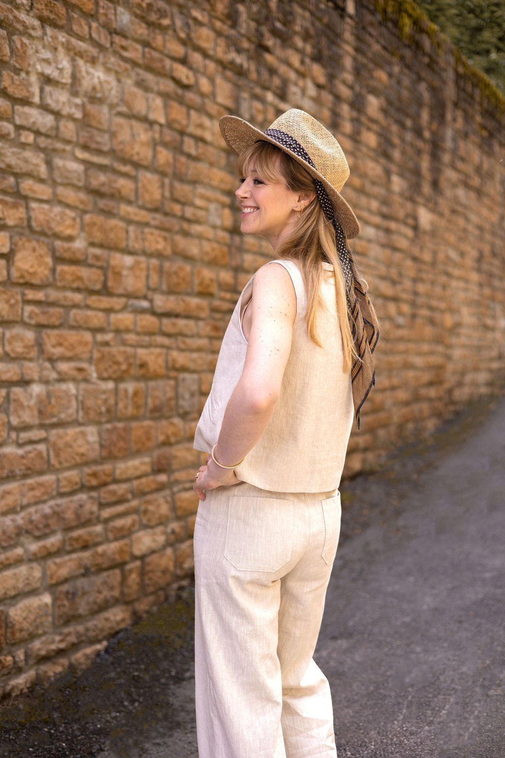 Joli Kit Couture - Pantalon Suzanne lin naturel - Joli Lab