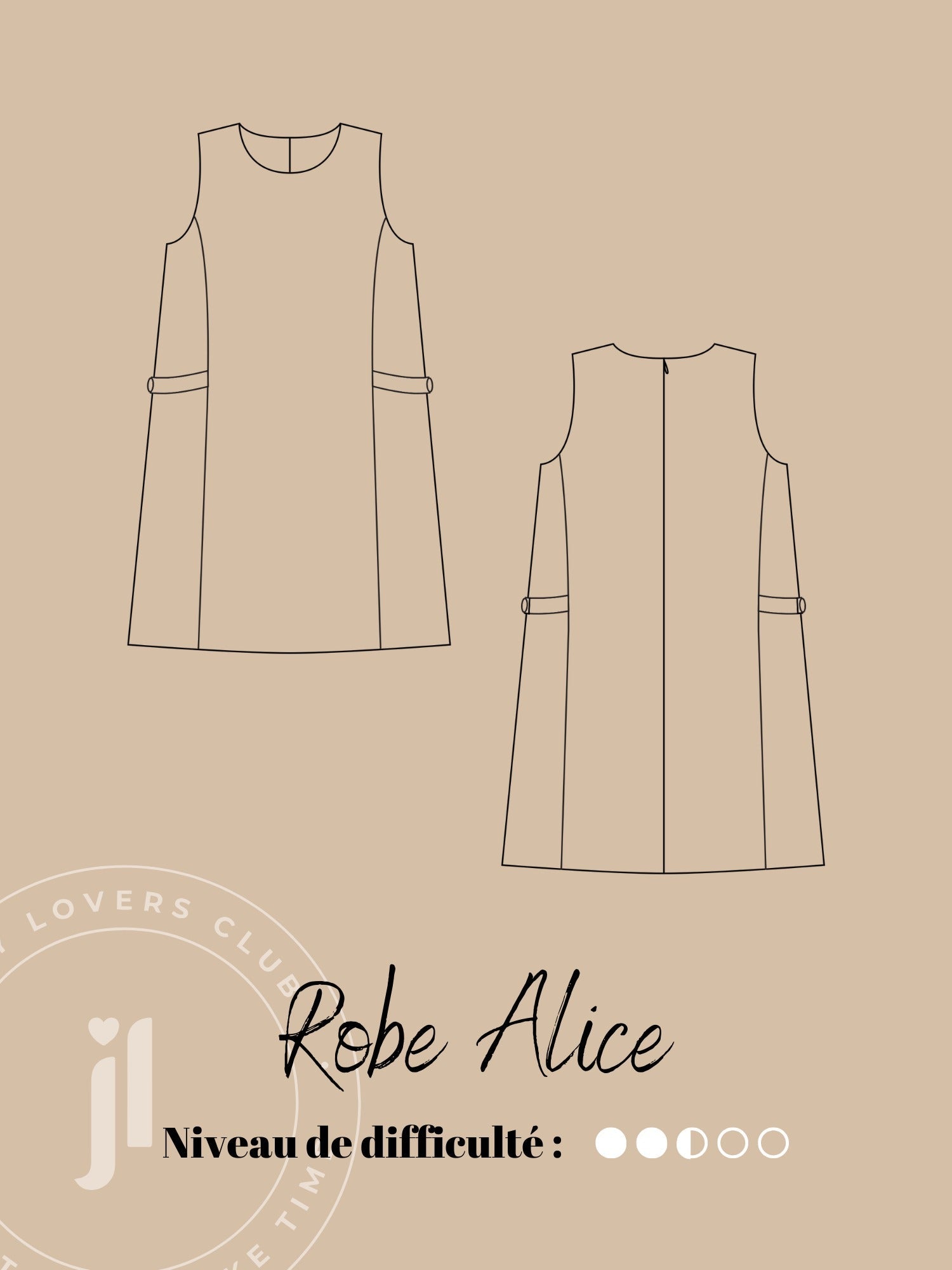 Joli Kit Couture - Robe Alice lainage gris - Joli Lab