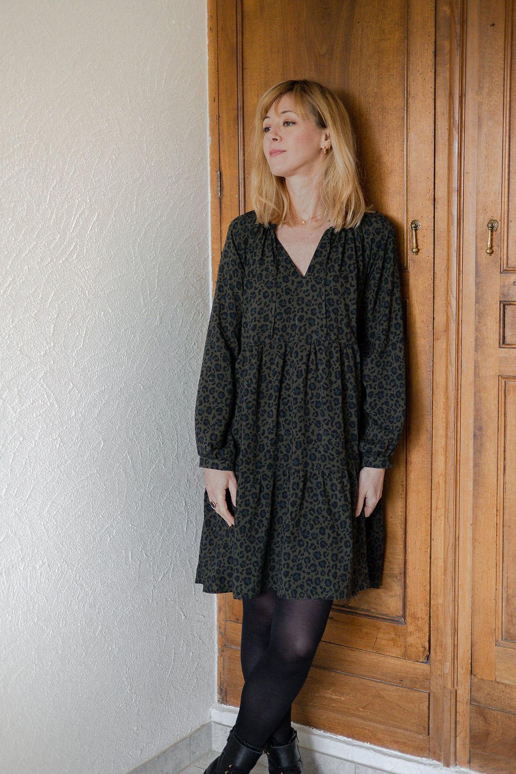 Joli Kit Couture - Robe Esmée viscose léopard - Joli Lab