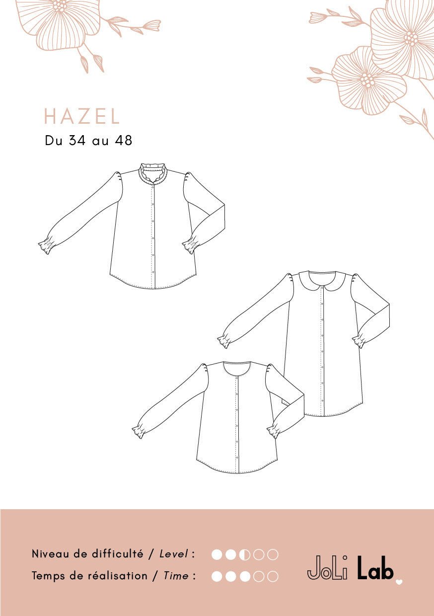 Hazel shirt / dress - pattern Couture PDF or paper - Joli Lab