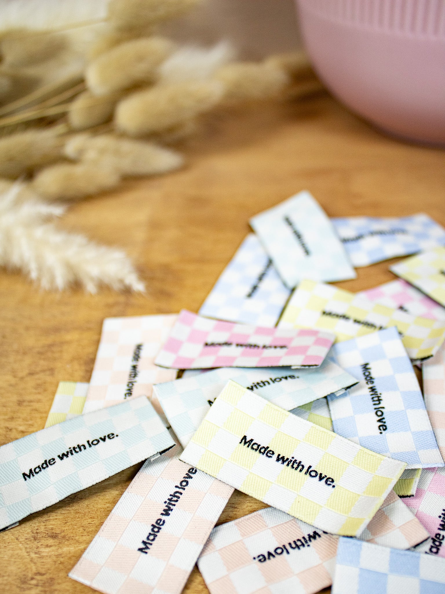 Woven labels - Made with love (set of 5) - Joli Lab