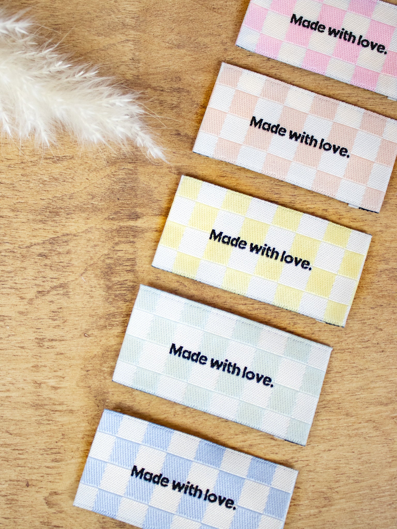 Woven labels - Made with love (set of 5) - Joli Lab