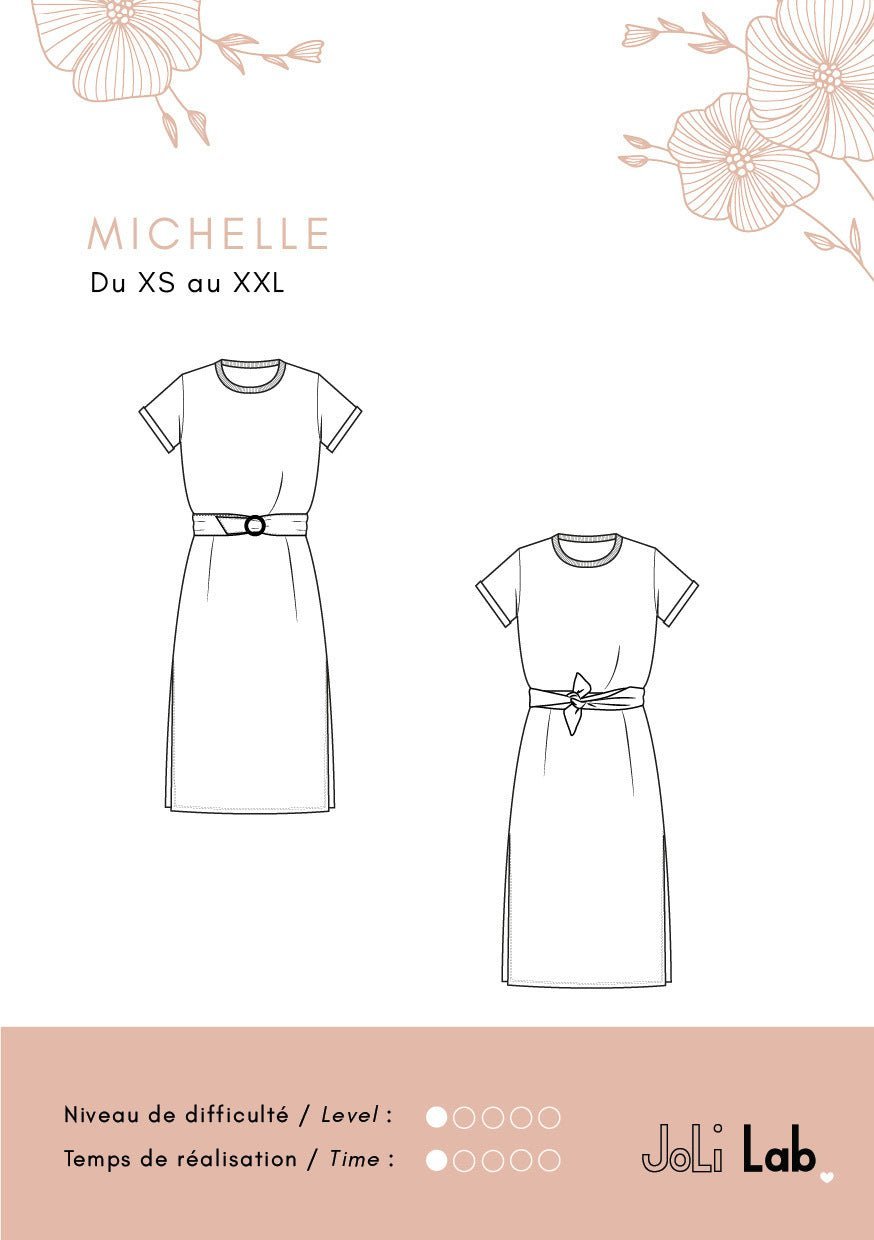 Joli sewing kit - Michelle khaki leopard dress - Joli Lab