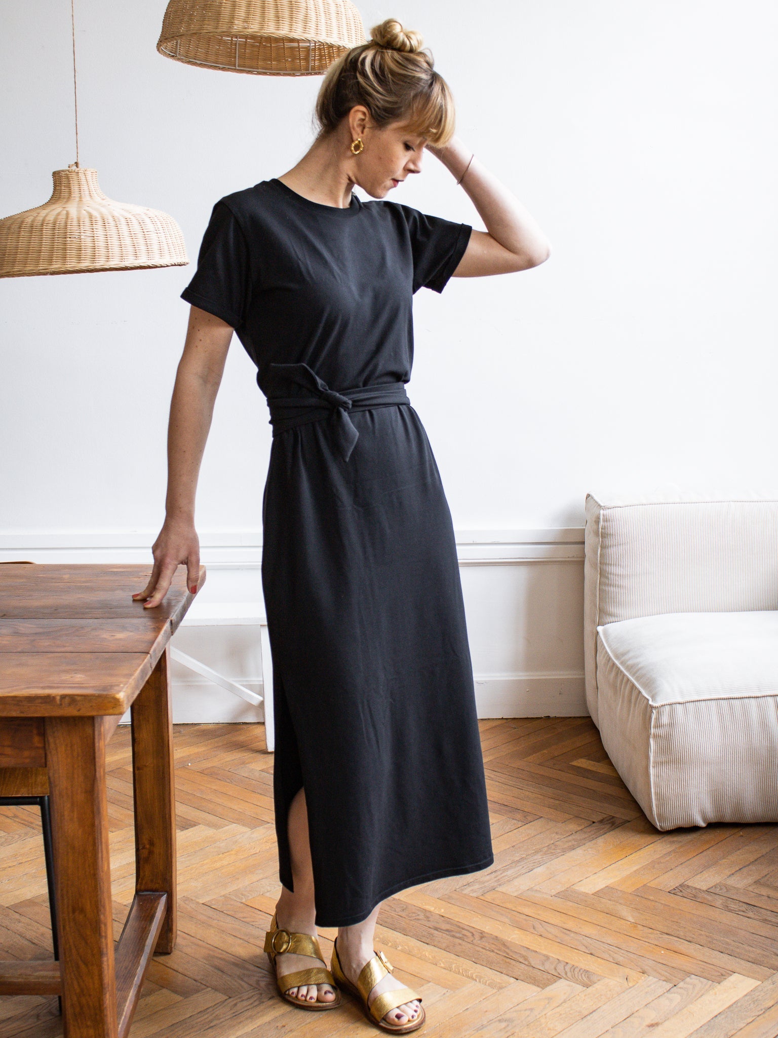 Nice sewing kit - Black Michelle Dress - Joli Lab