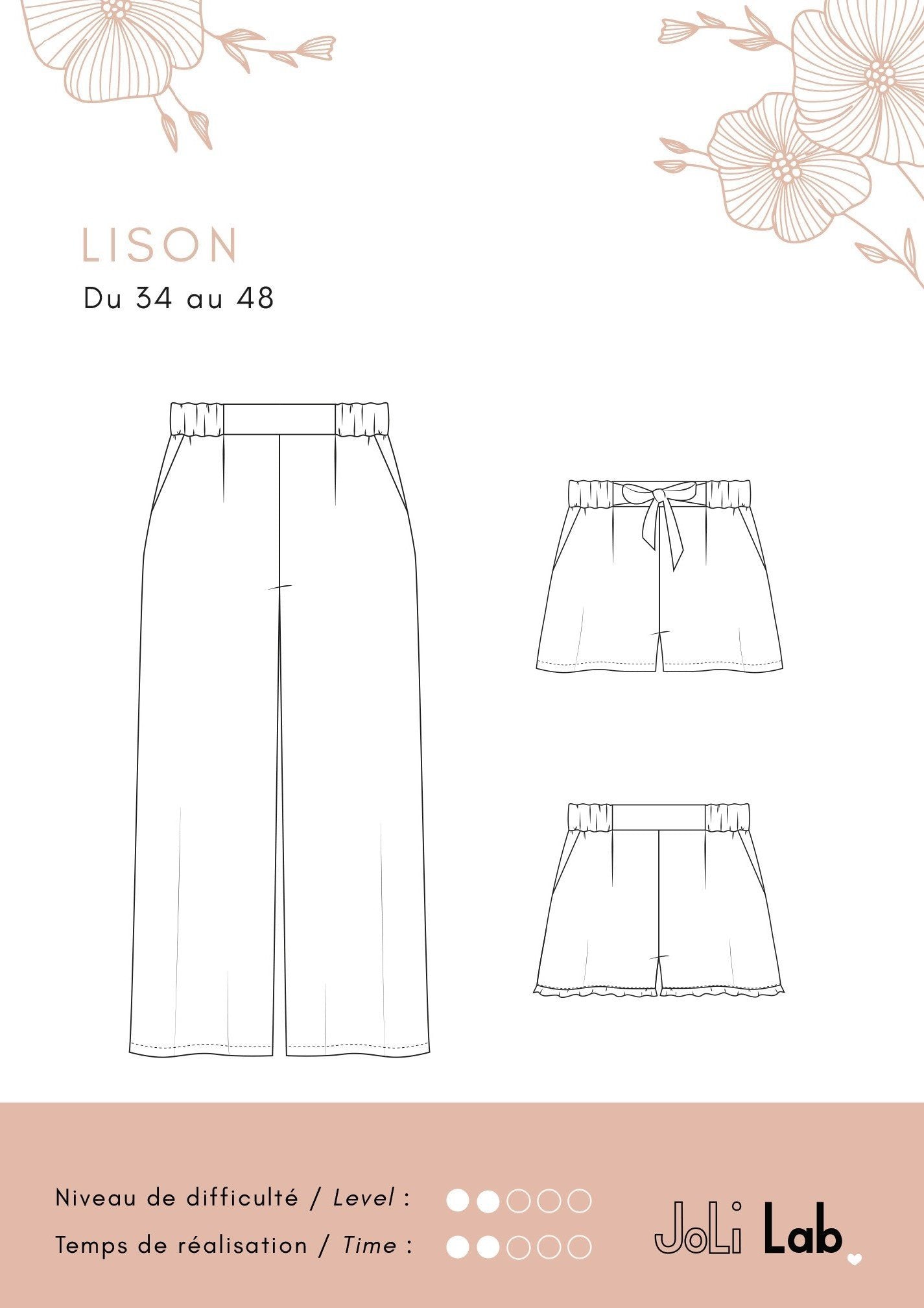 Lison Pants - pattern paper  - Joli Lab